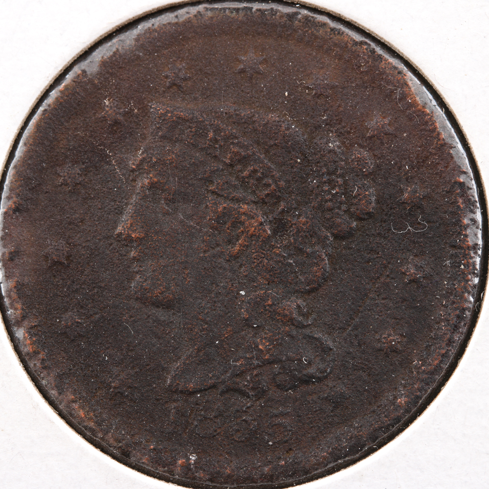 1855 Braided Hair Cent