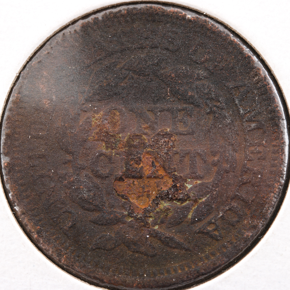 1855 Braided Hair Cent