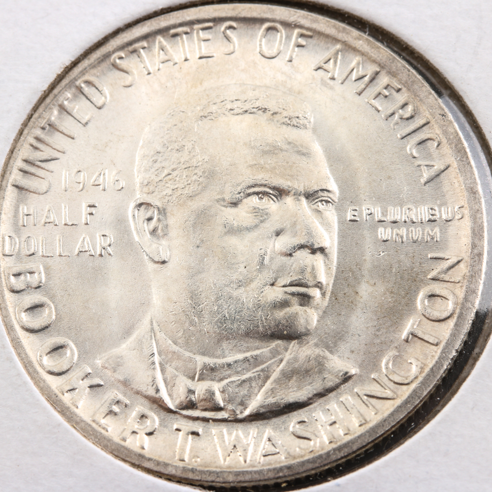 1946 Silver Commemorative Booker T. Washington Half Dollar