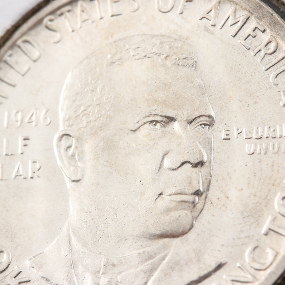 1946 Silver Commemorative Booker T. Washington Half Dollar