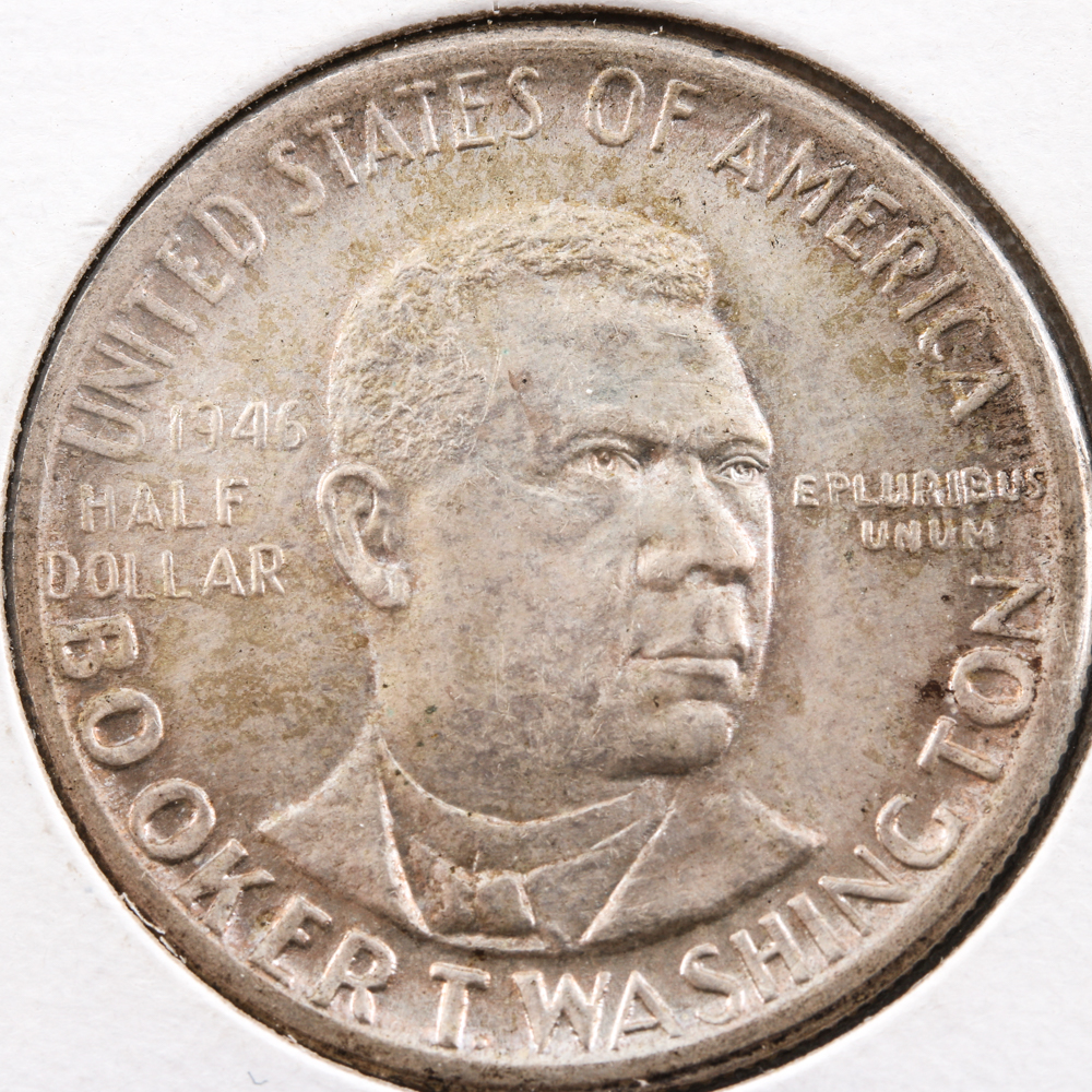 1946 Silver Commemorative Booker T. Washington Half Dollar