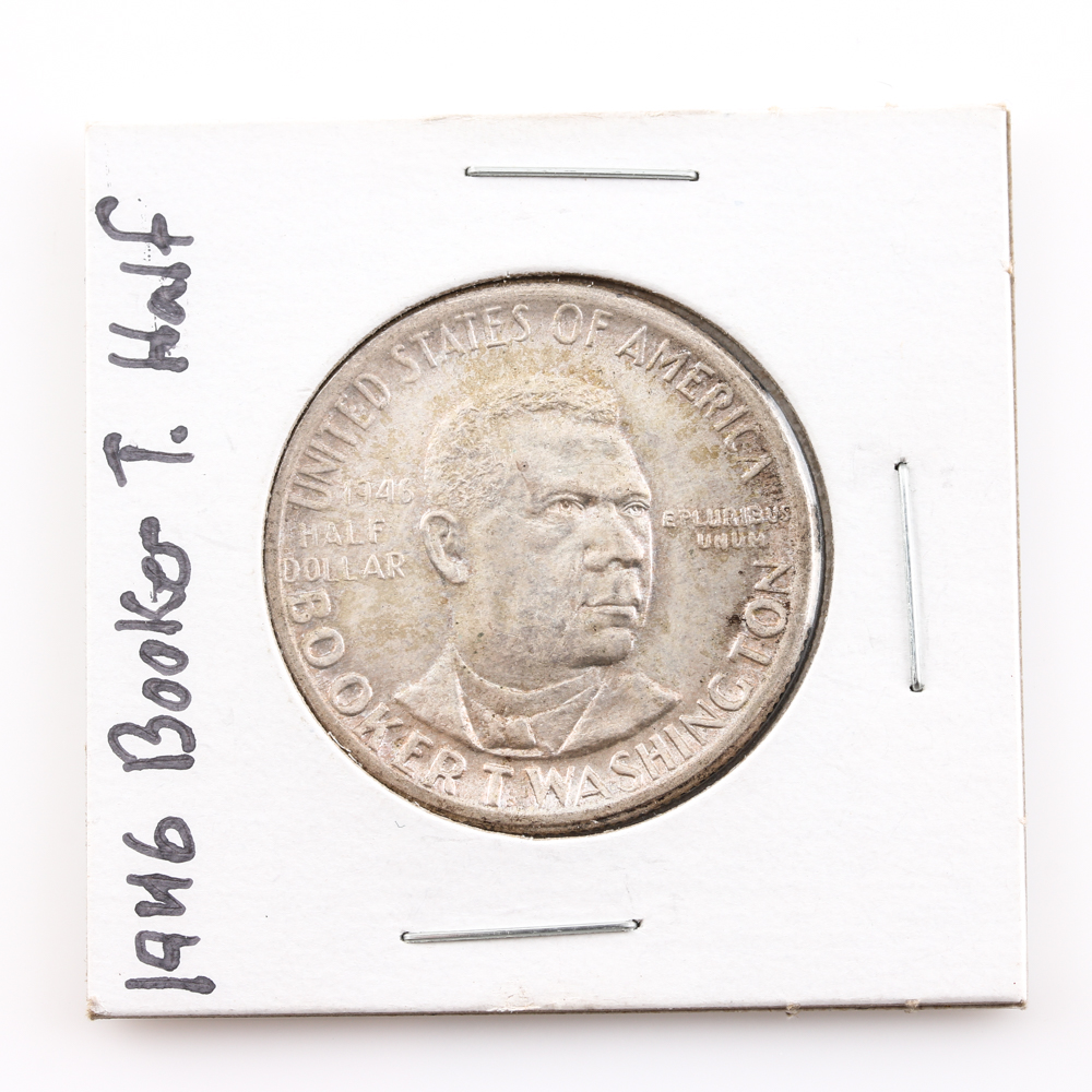 1946 Silver Commemorative Booker T. Washington Half Dollar