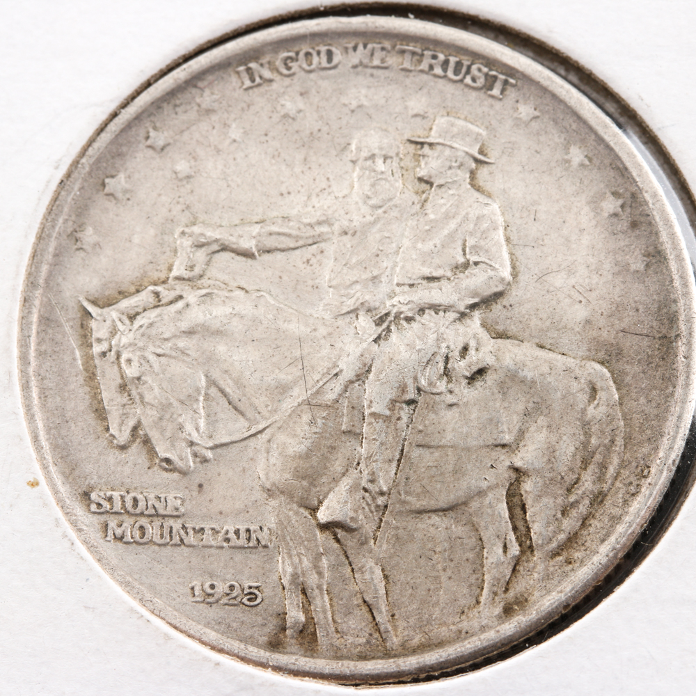 1925 Silver Commemorative Stone Mountain Half Dollar