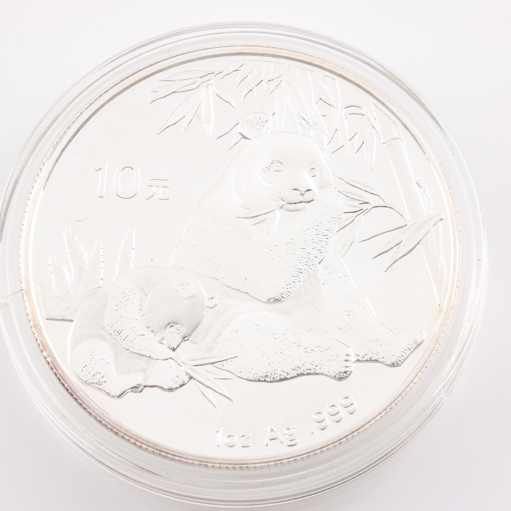 2007 Silver Panda 10 Yuan Coin