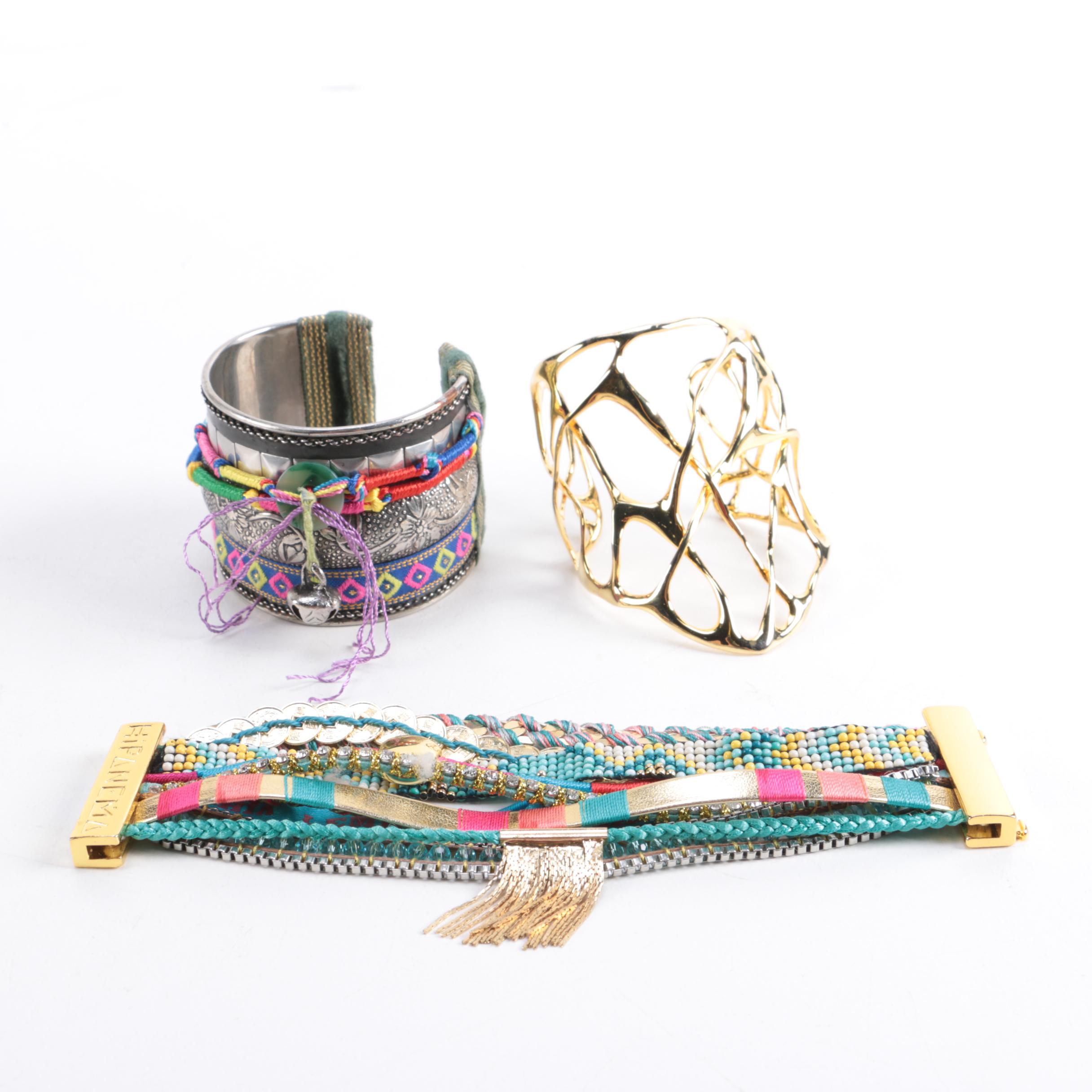 Assorted Bracelets Including Alexis Bittar