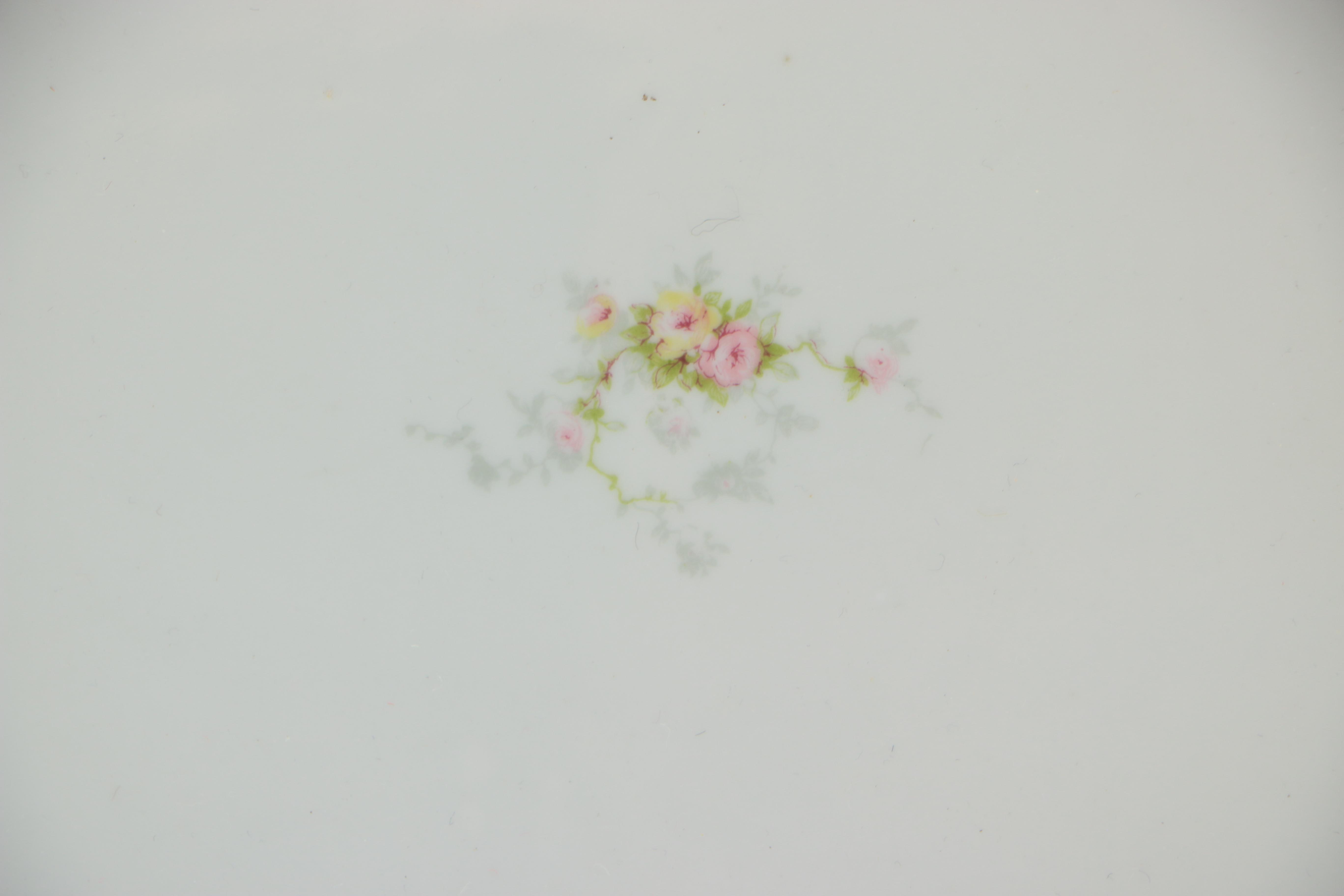 Limoges Porcelain Floral Serving Dish