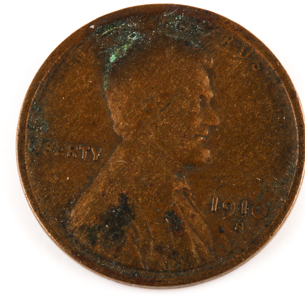 1910-S Lincoln Wheat Ear Cent
