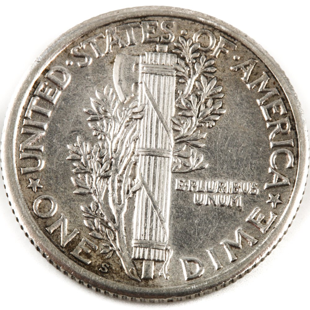 1917-S Mercury Dime