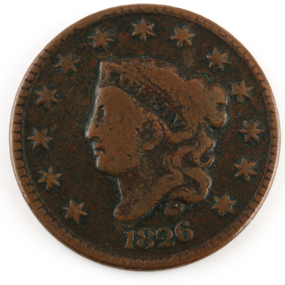 1826 Coronet Head Cent