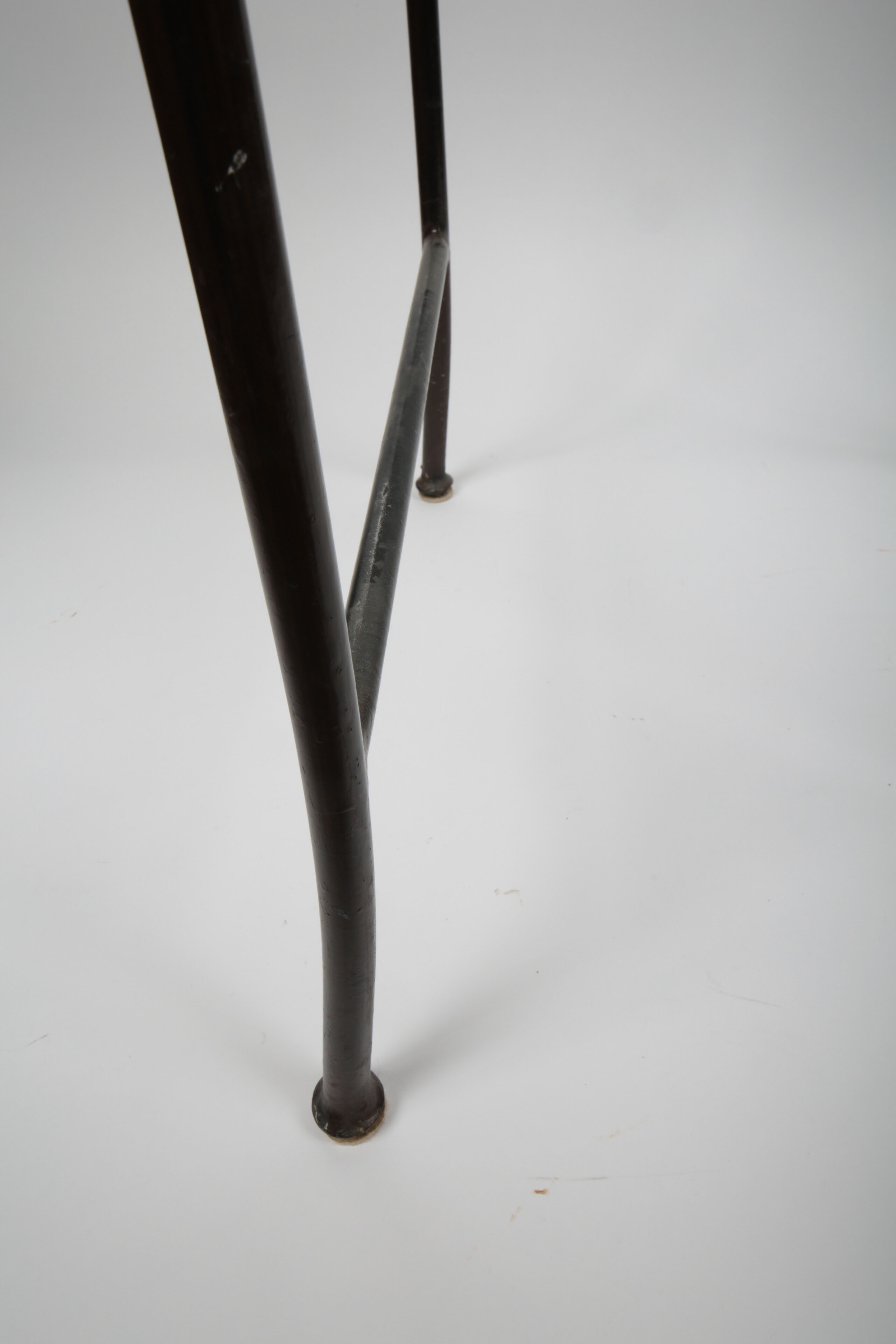 Pair of Rattan and Metal Barstools