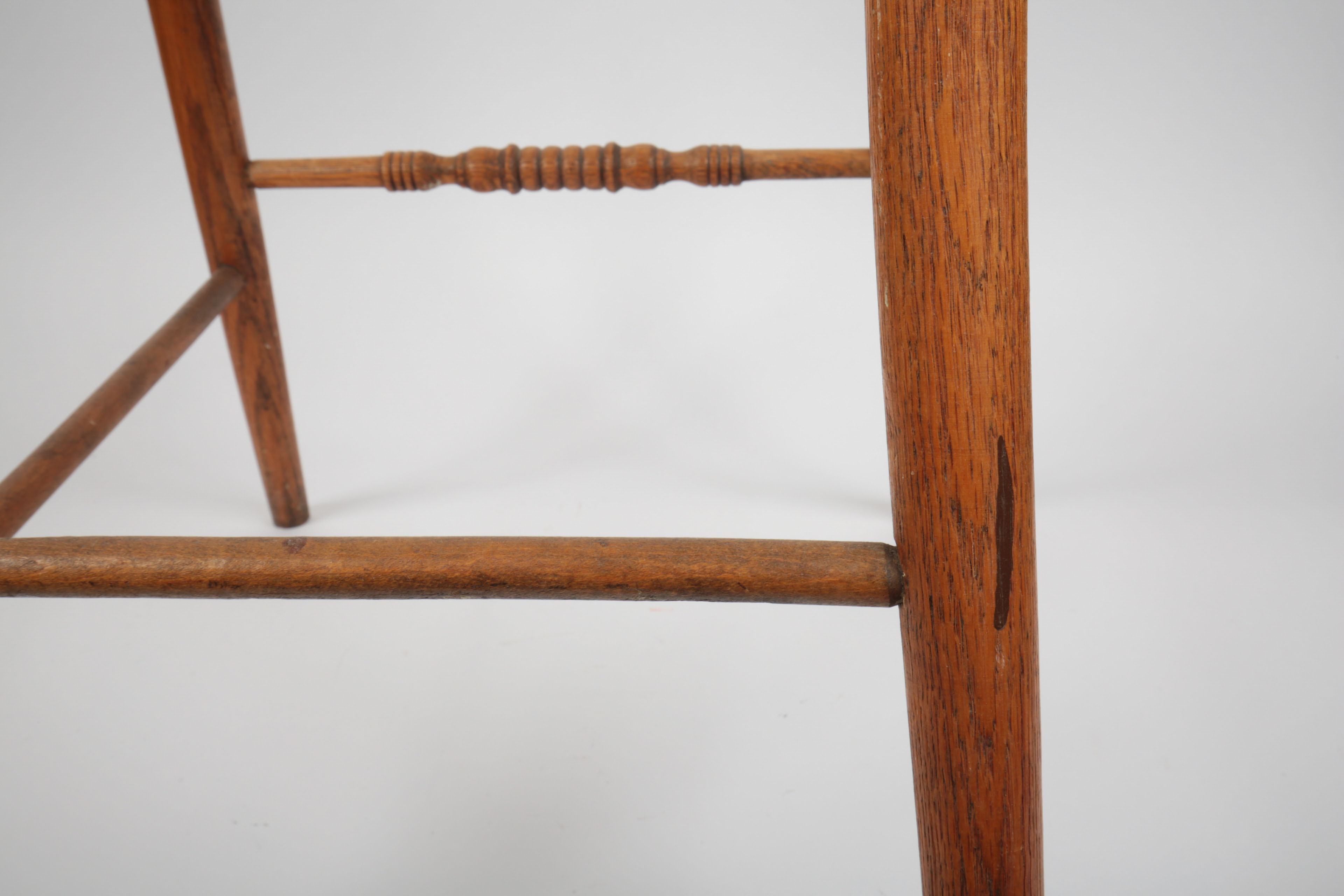 Vintage Press-Back Golden Oak Highchair