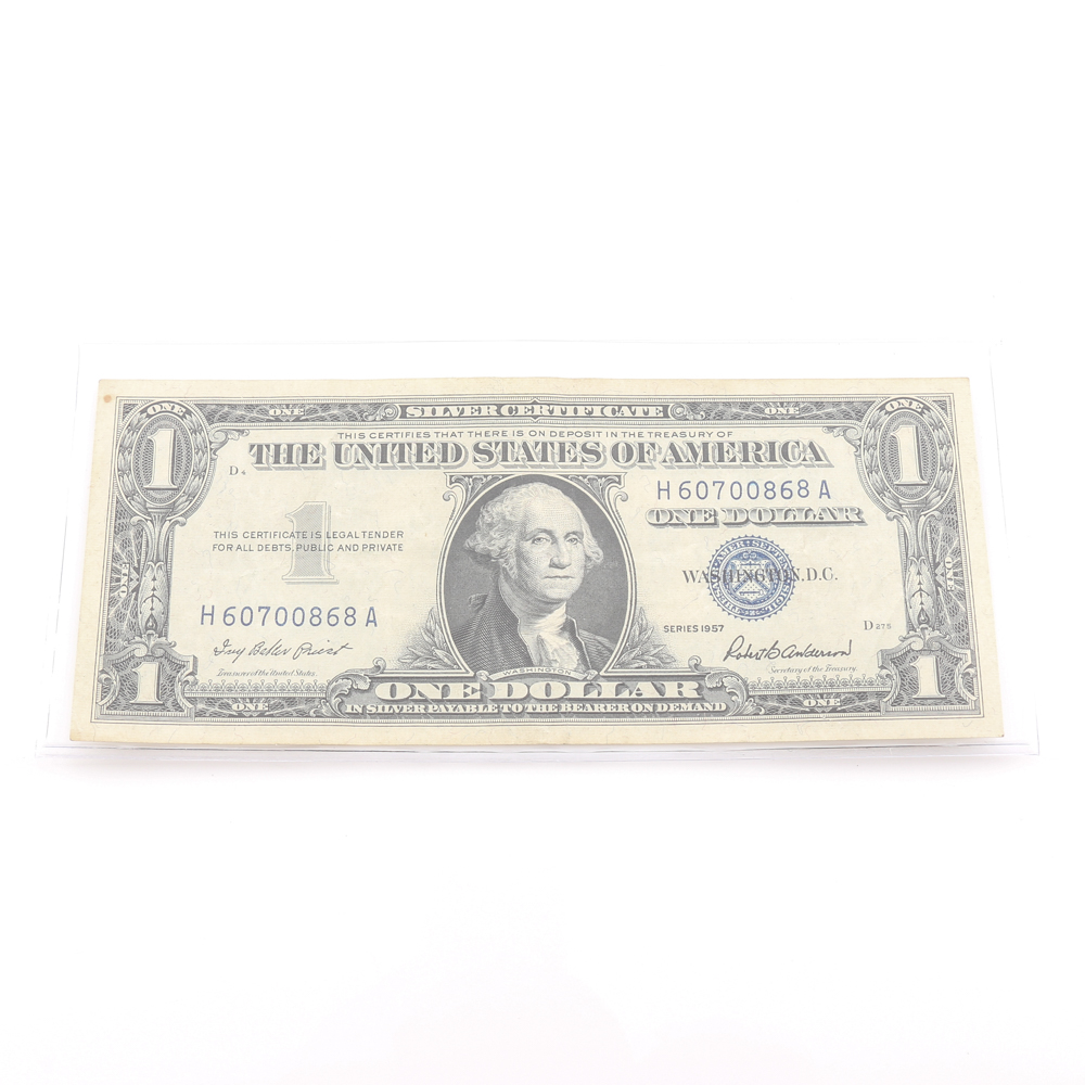 Series 1957 Blue Seal $1 Silver Certificate
