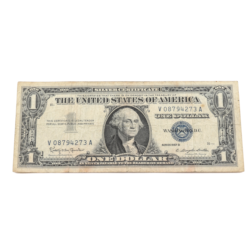 Series 1957-B Blue Seal $1 Silver Certificate