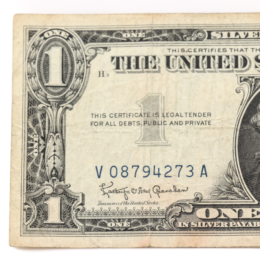 Series 1957-B Blue Seal $1 Silver Certificate