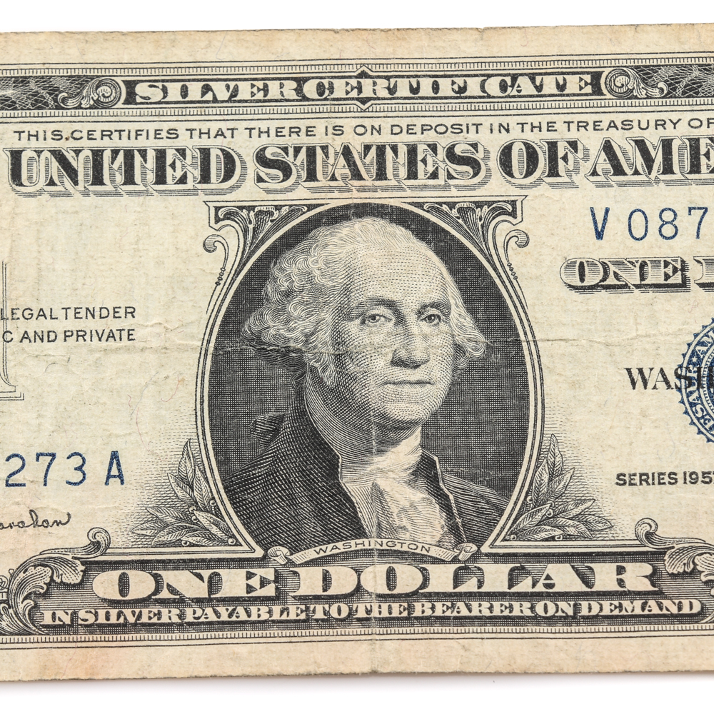 Series 1957-B Blue Seal $1 Silver Certificate