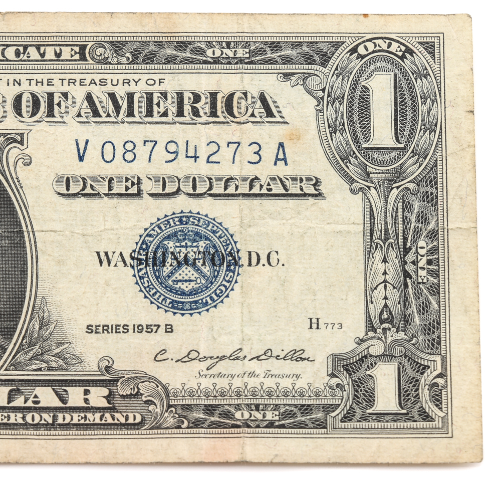 Series 1957-B Blue Seal $1 Silver Certificate