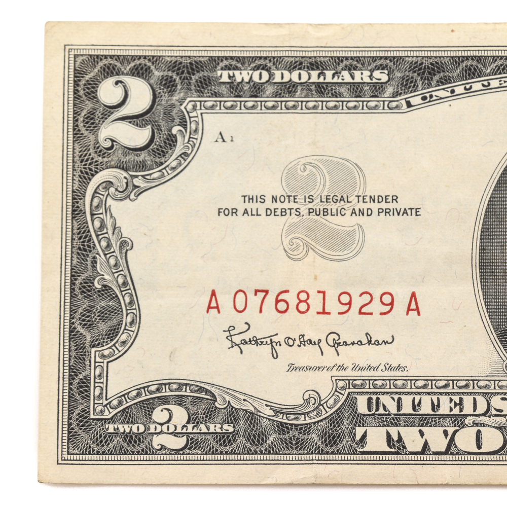 Series 1963 Red Seal $2 Bill