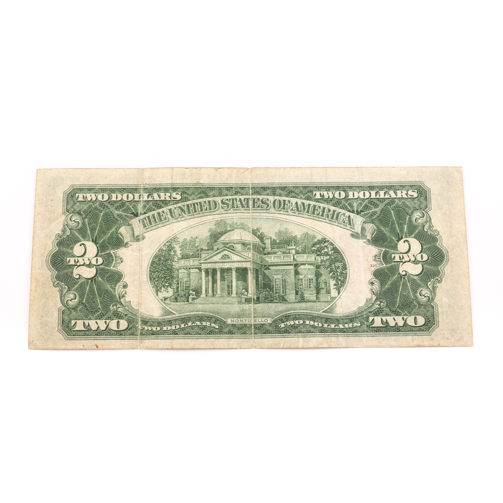 Series 1928-D Red Seal $2 Bill