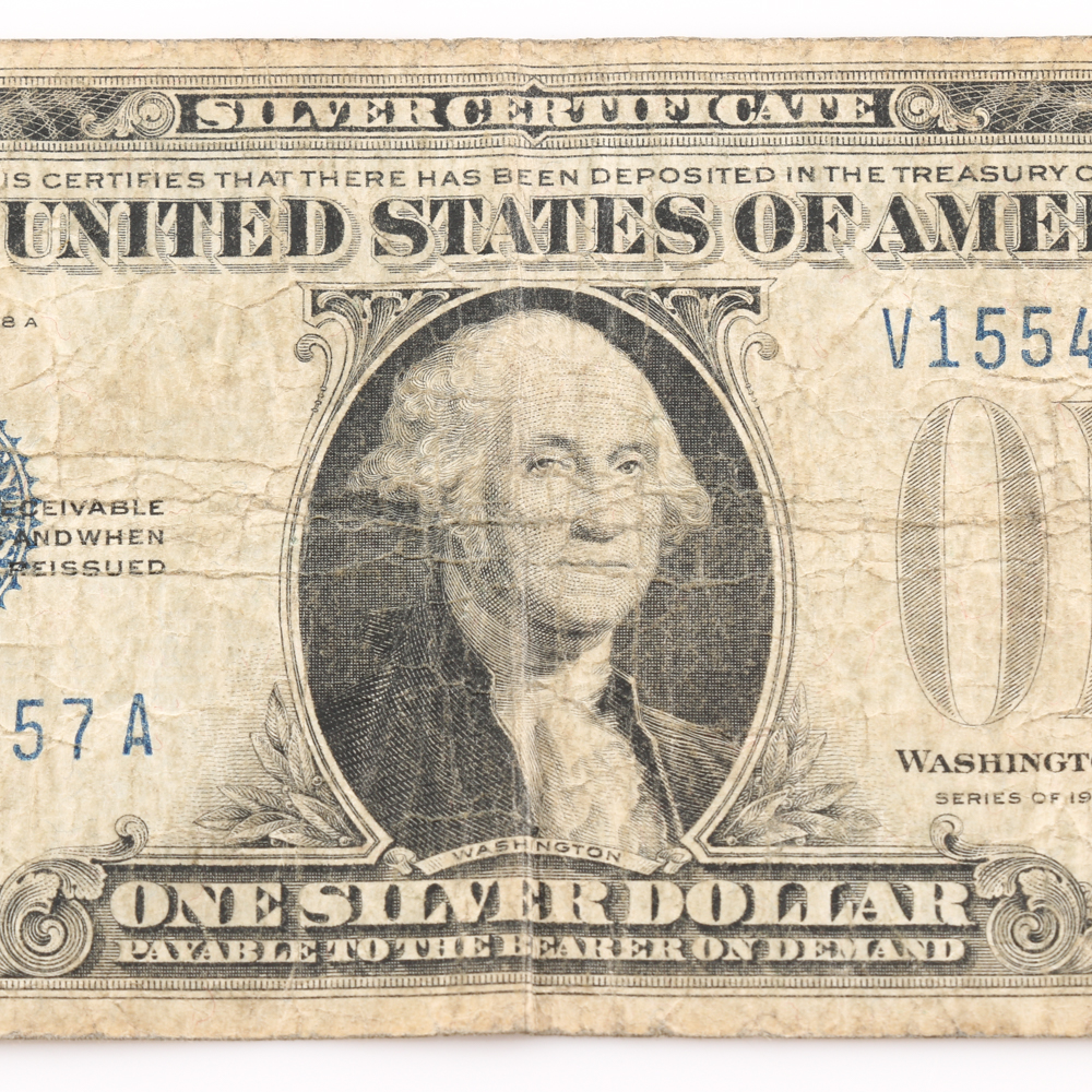 Series 1928-A and 1934 Blue Seal $1 Silver Certificates