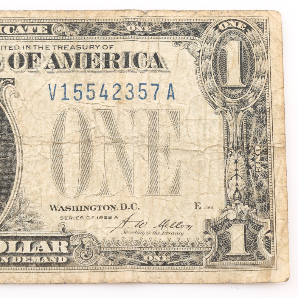 Series 1928-A and 1934 Blue Seal $1 Silver Certificates