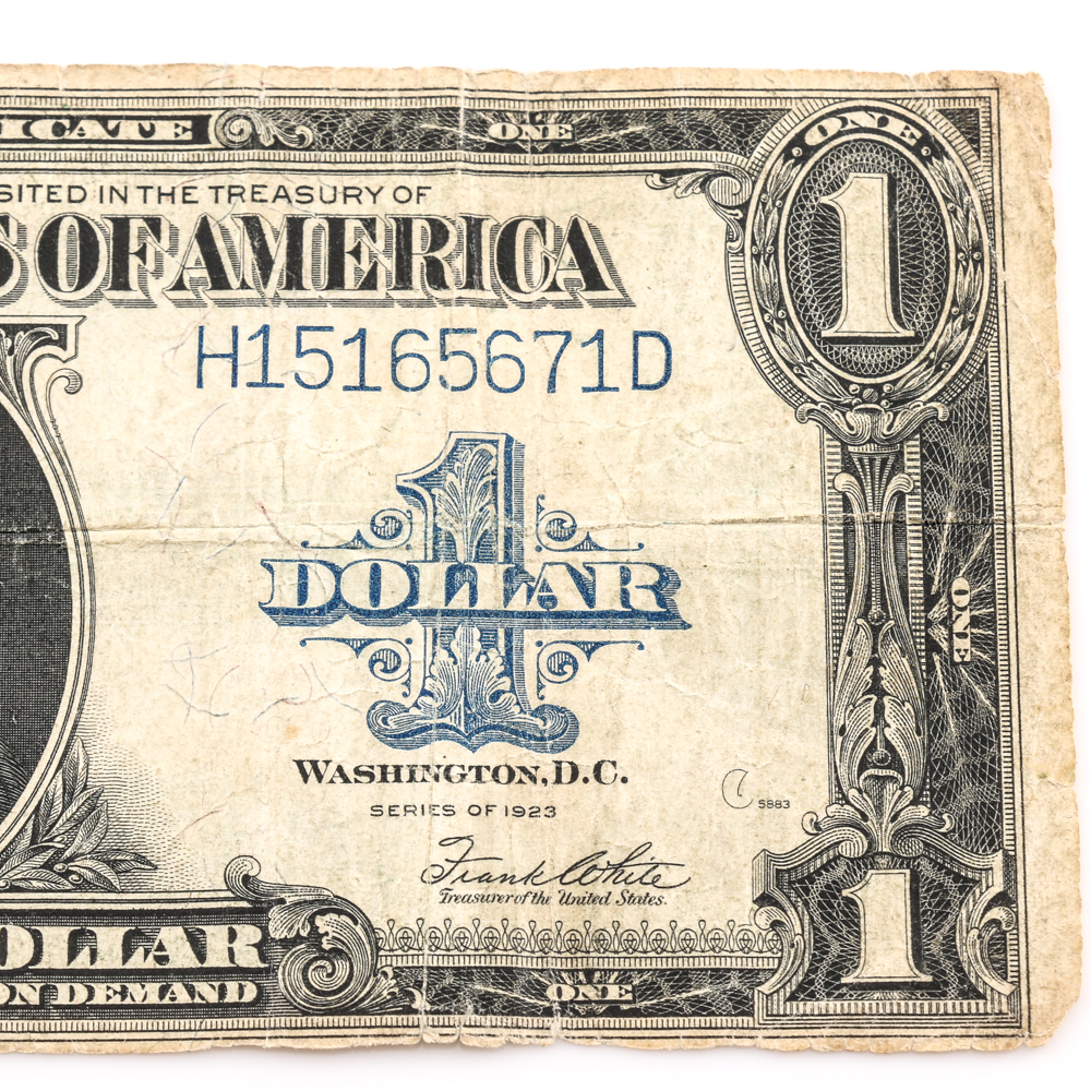 Series 1923 Blue Seal $1 Silver Certificate