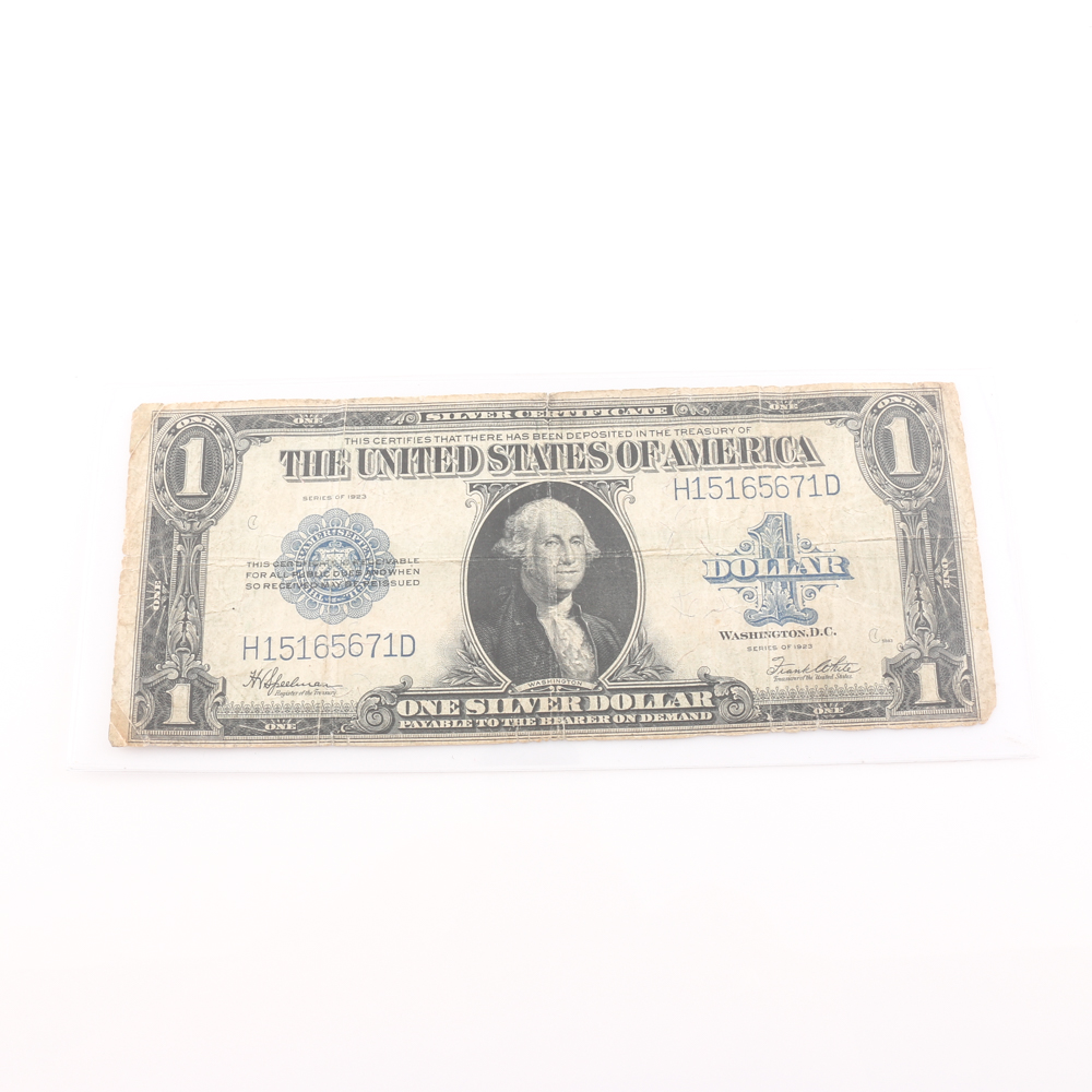Series 1923 Blue Seal $1 Silver Certificate