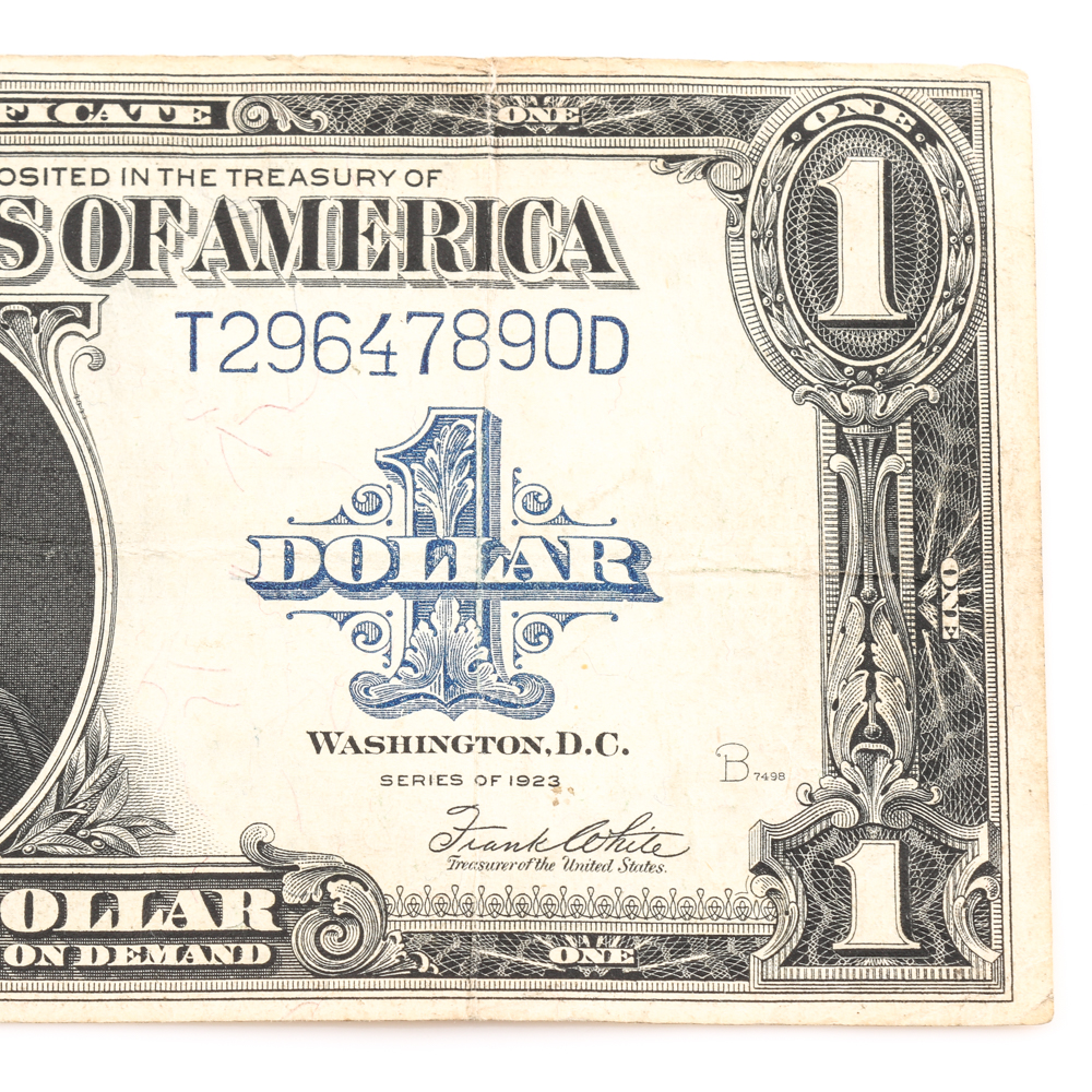 Series 1923 Blue Seal $1 Silver Certificate