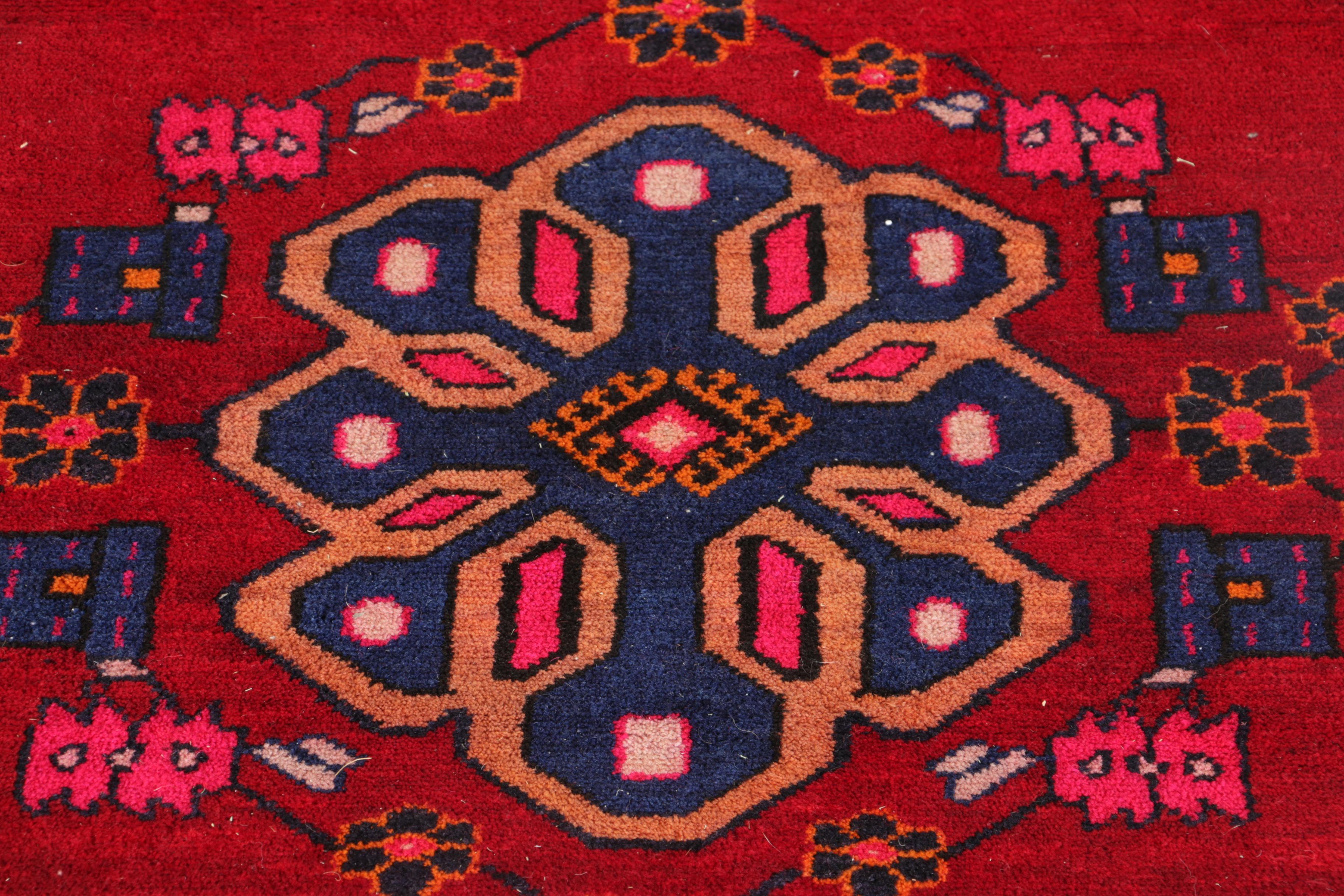 Vintage Hand-Knotted Northwestern Iran Meshkin Area Rug