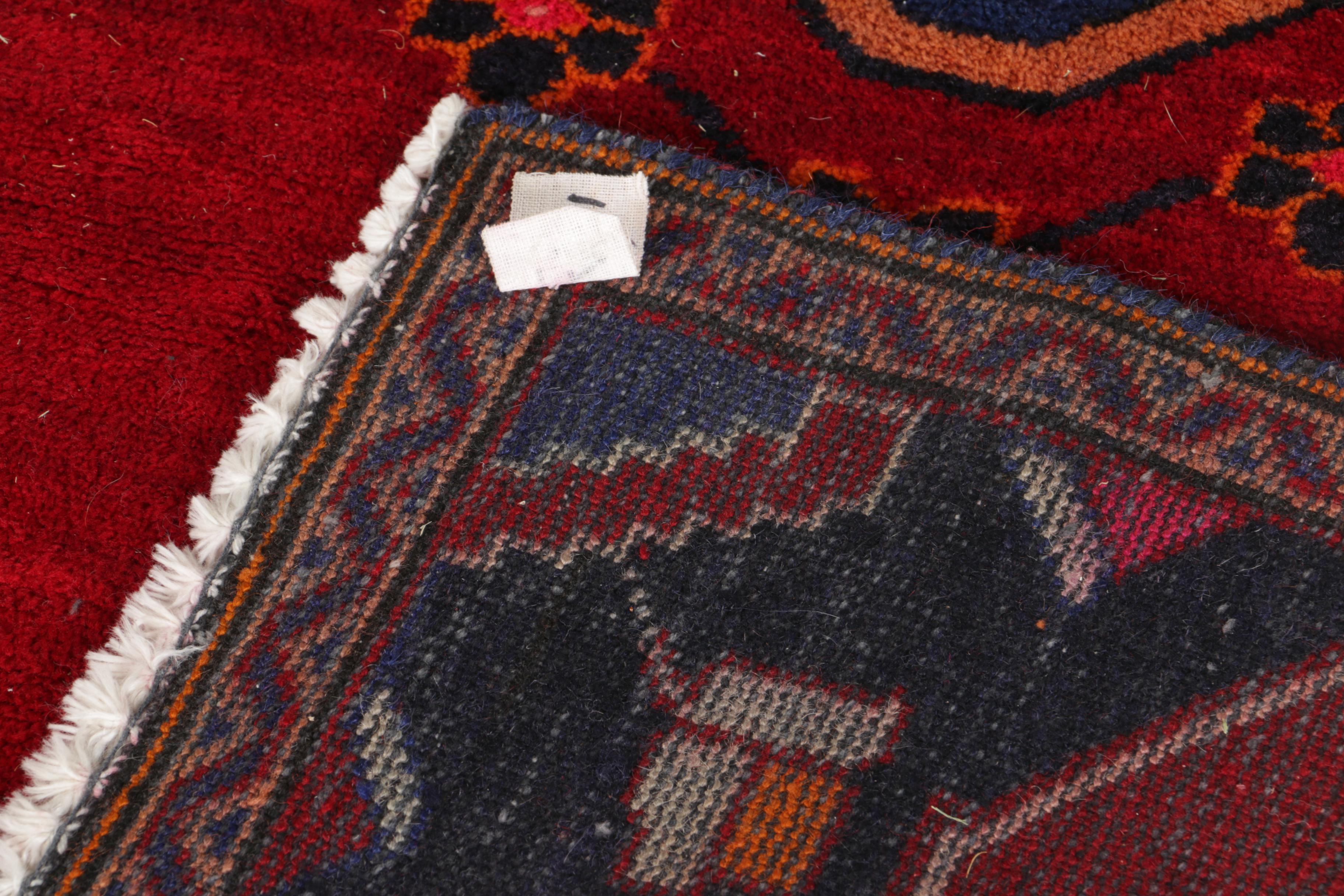 Vintage Hand-Knotted Northwestern Iran Meshkin Area Rug