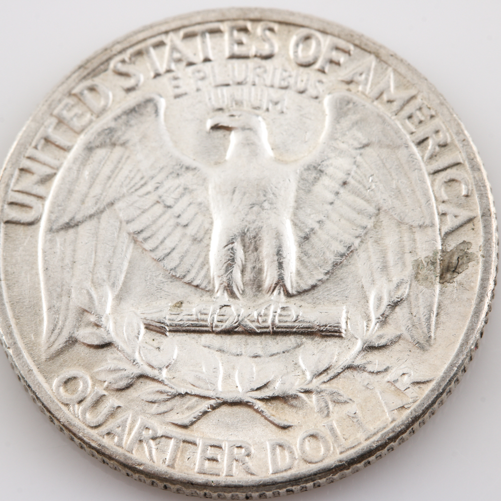 1954 and 1955 Silver Washington Quarters