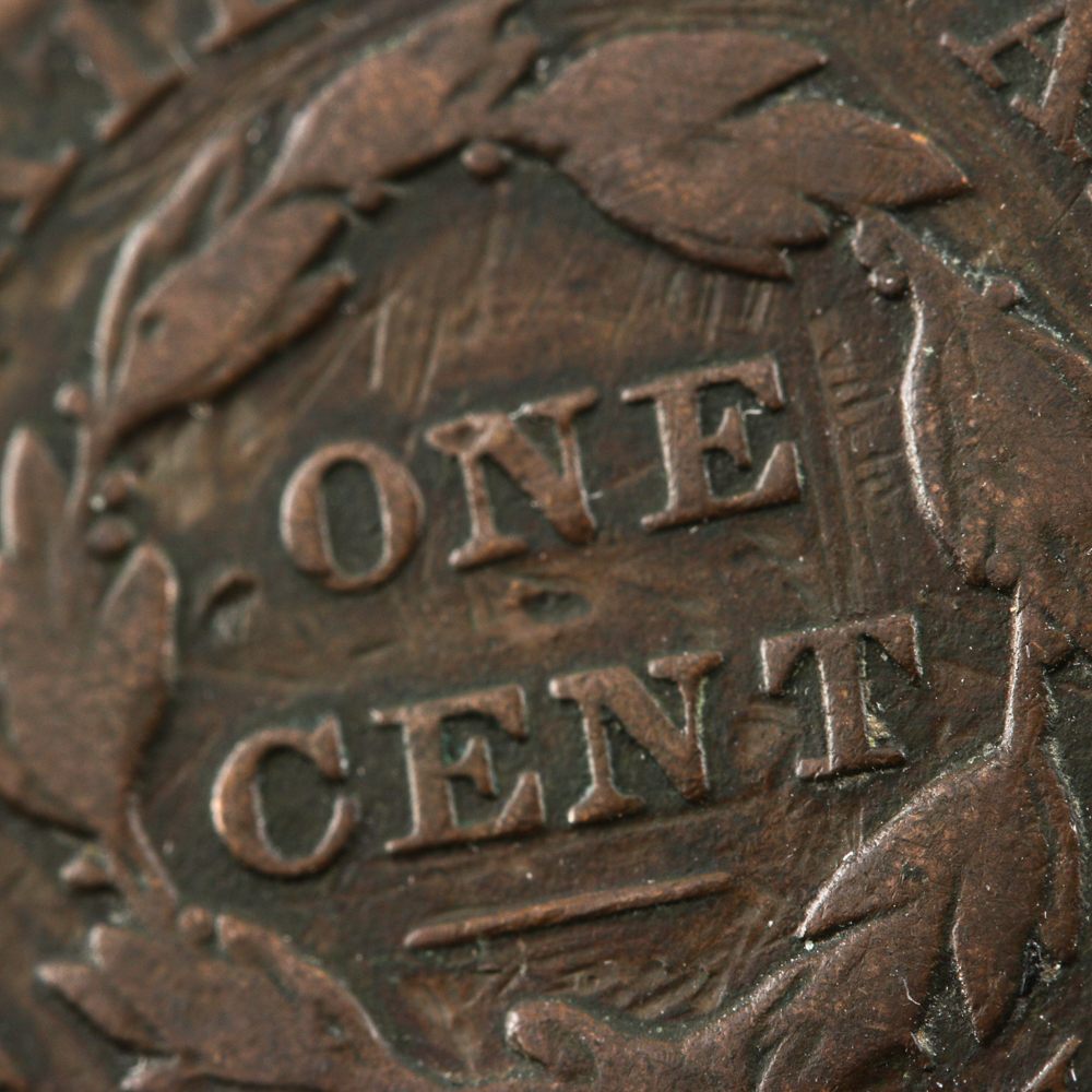 1828 Coronet Hair Cent