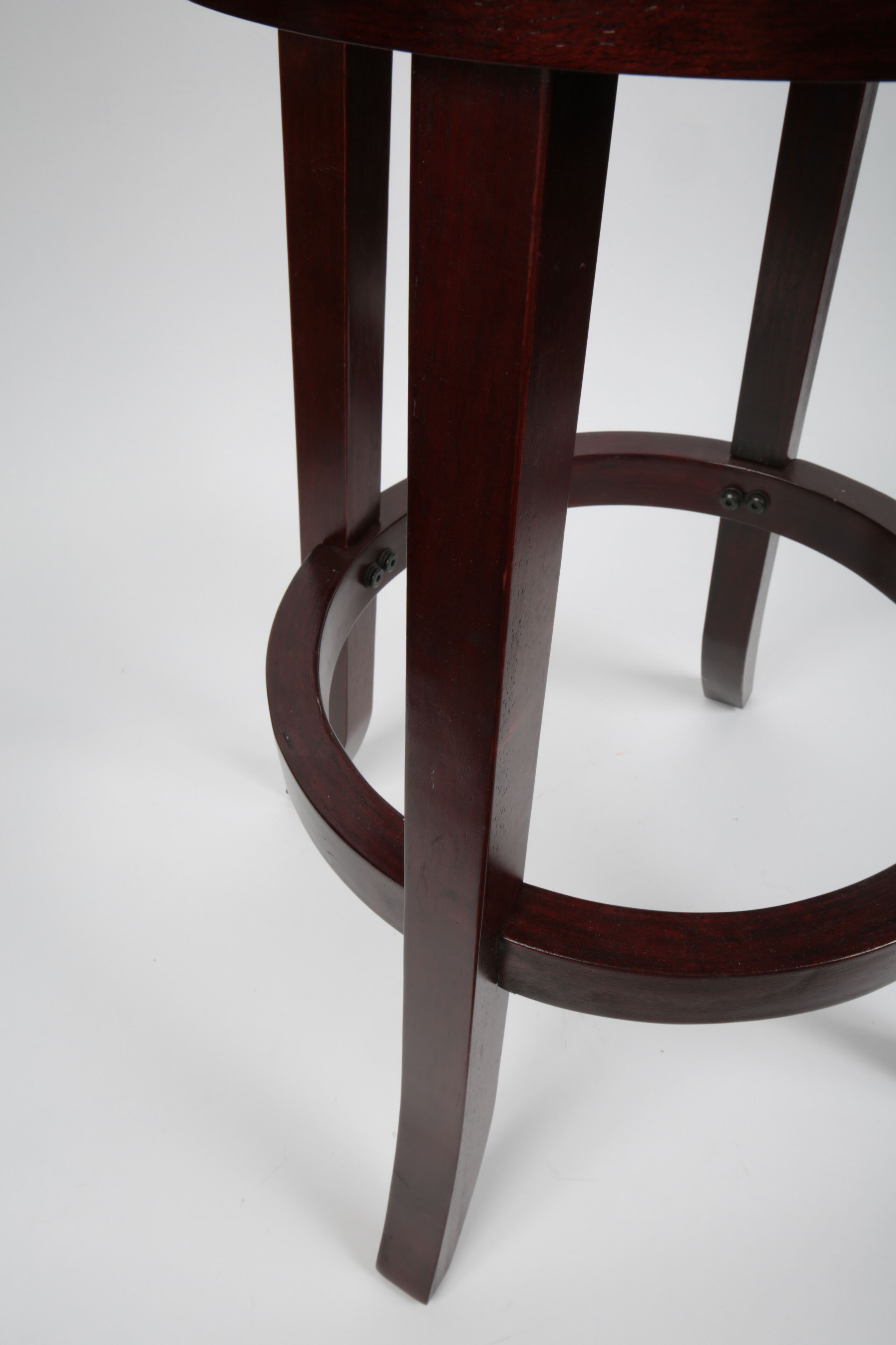 Four Wooden Swivel Barstools