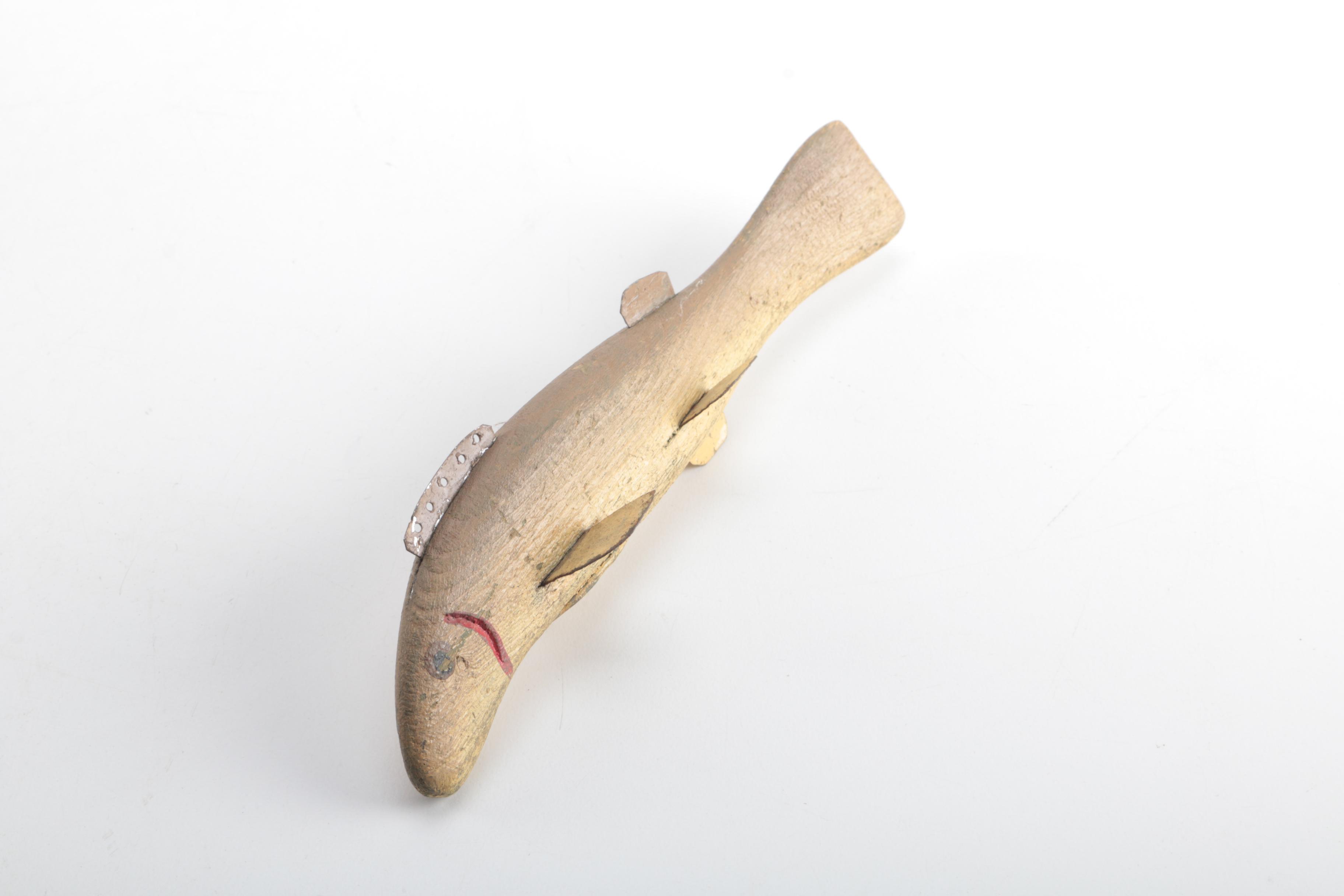 Hand Carved Antique Wooden Fish Decoys