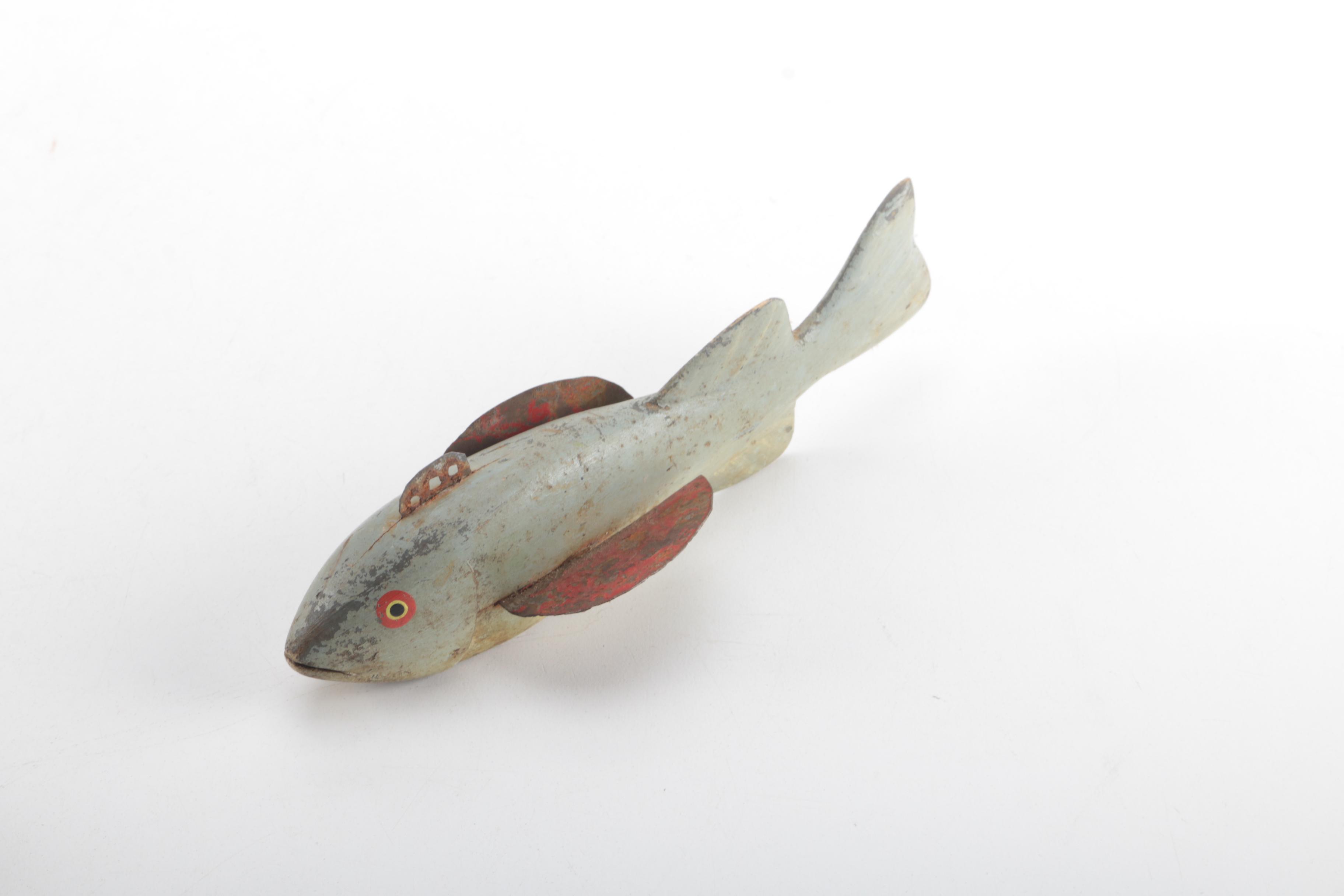 Hand Carved Antique Wooden Fish Decoys