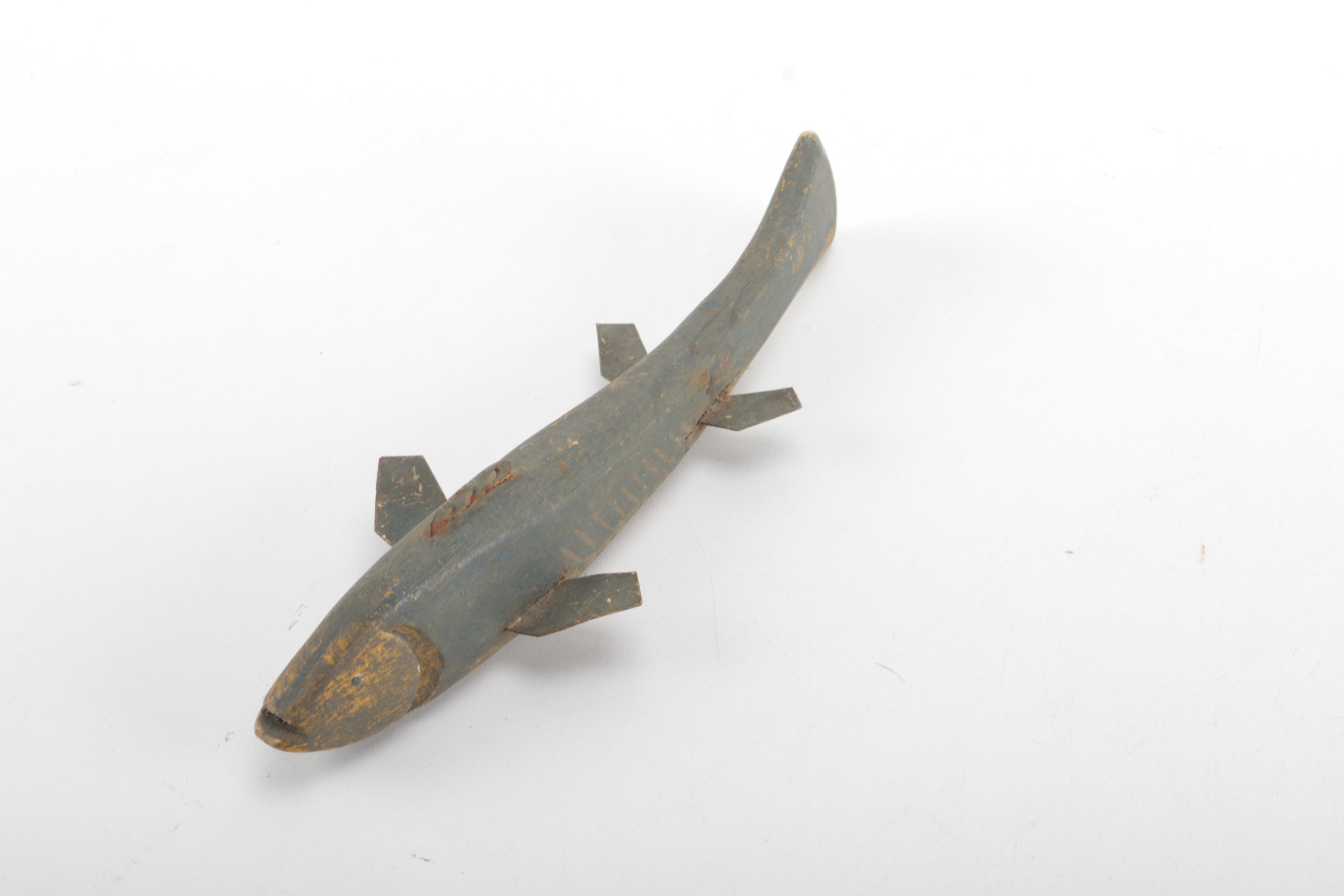 Hand Carved Antique Wooden Fish Decoys