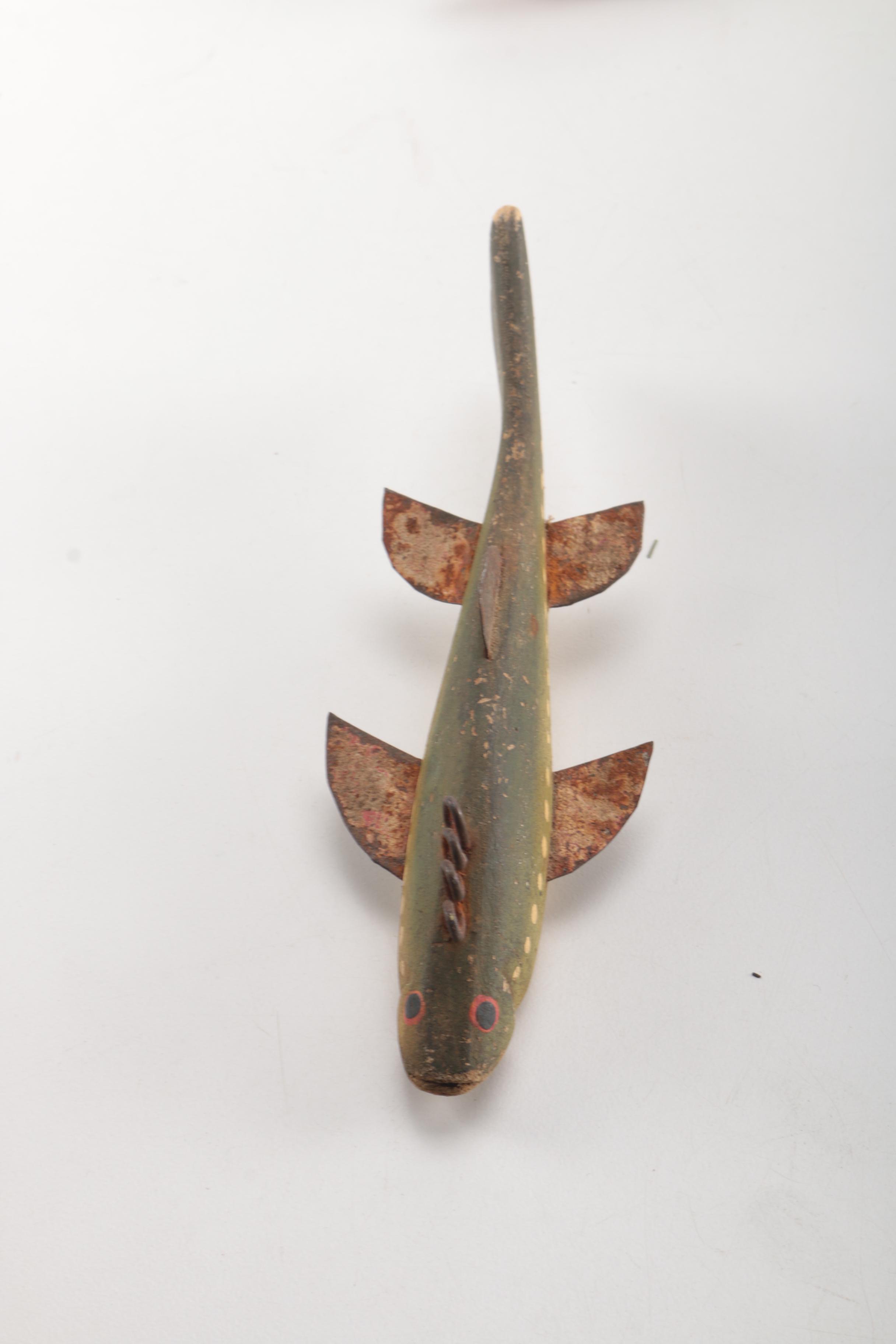 Hand Carved Antique Wooden Fish Decoys