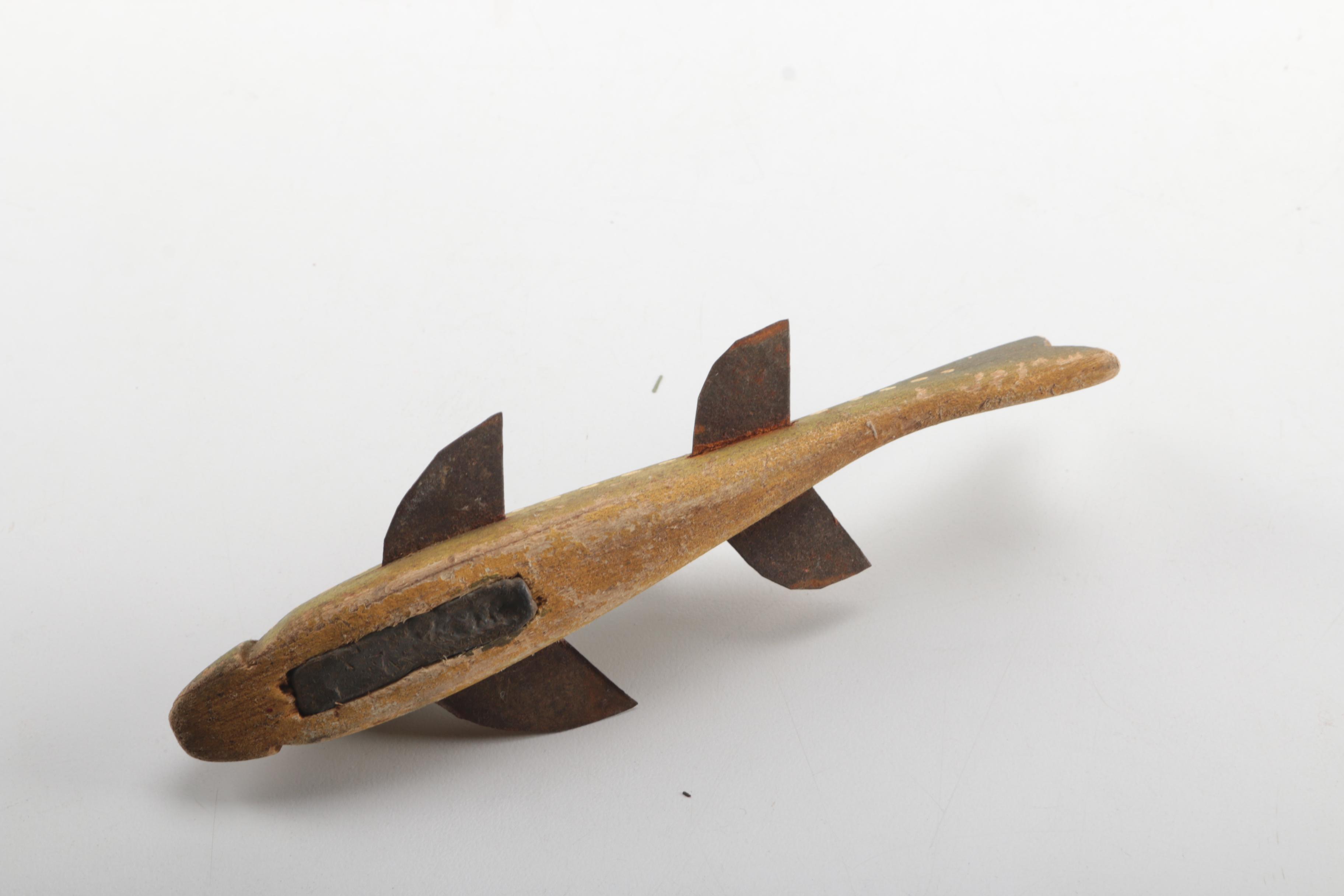 Hand Carved Antique Wooden Fish Decoys