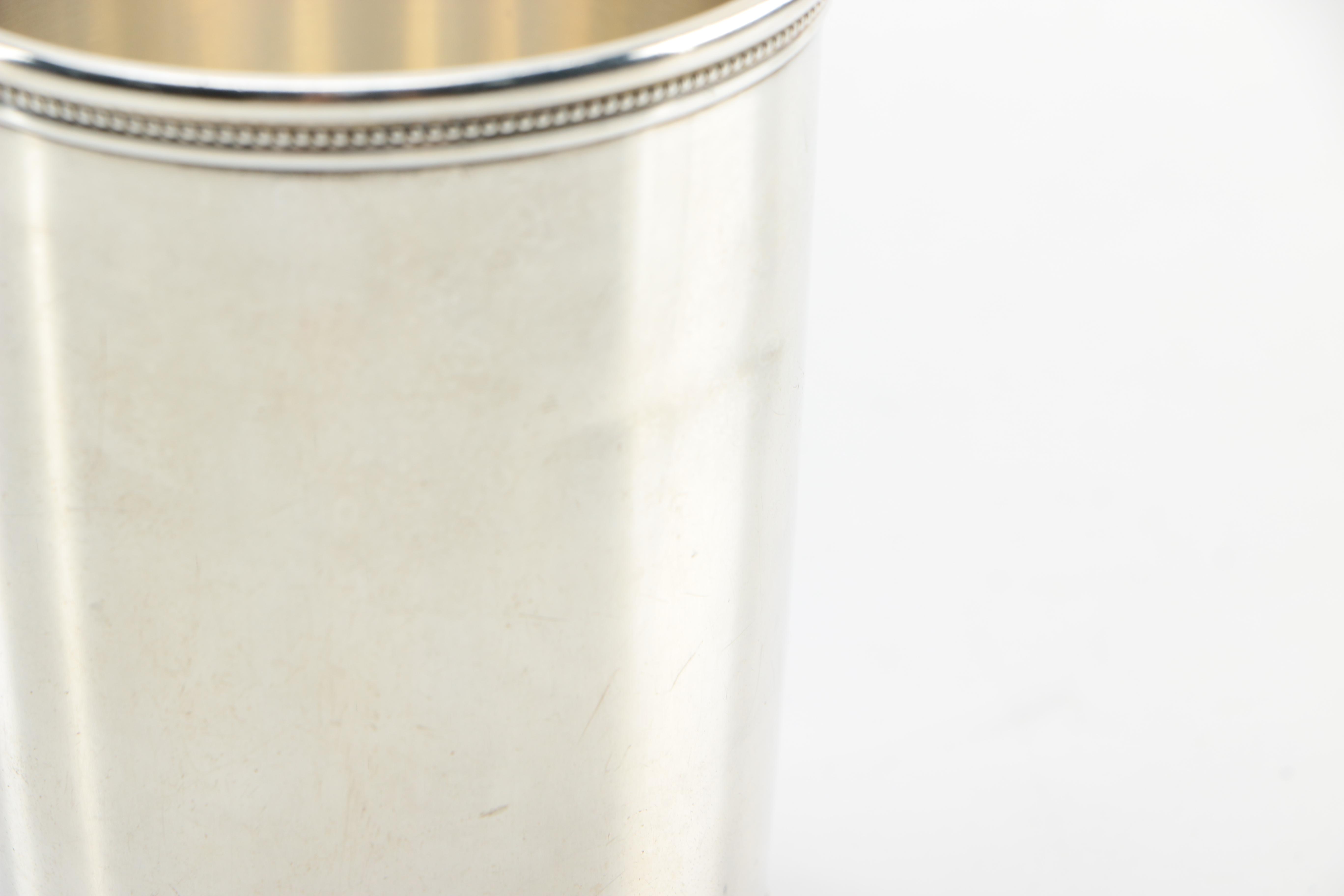 Mark J. Scearce Sterling Mint Julep Cup