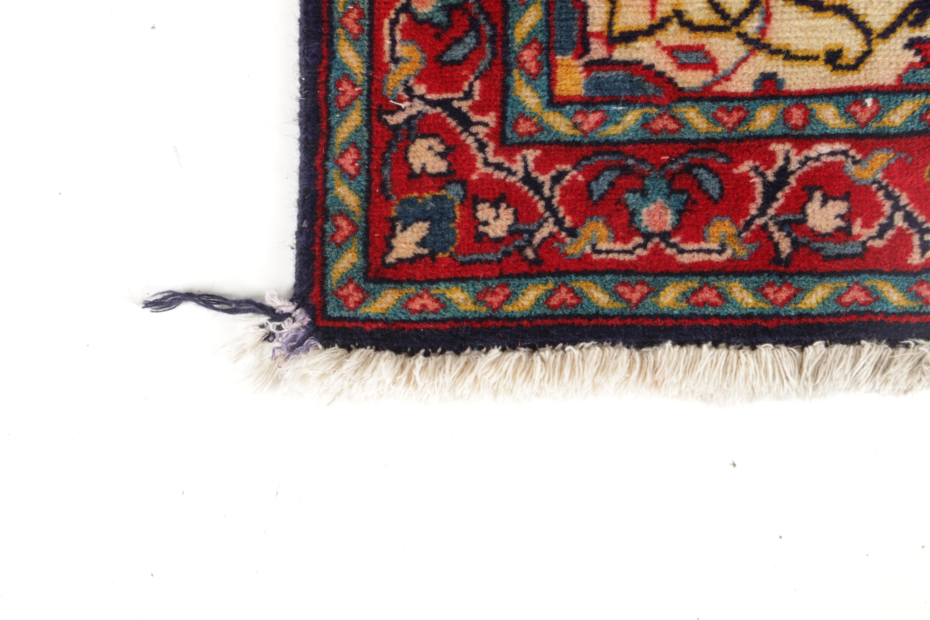 Hand-Knotted Markazi Mahal Rug Runner