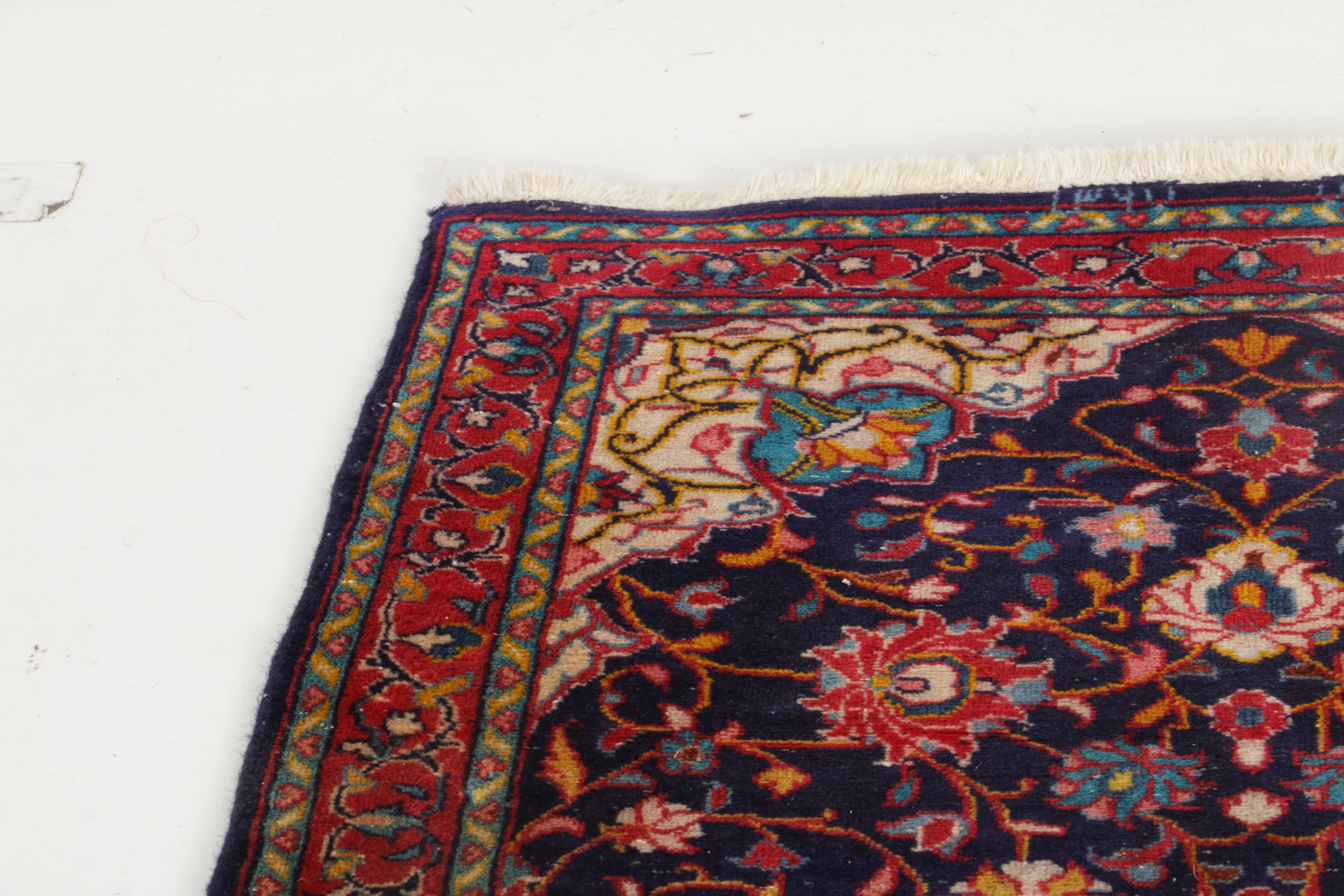 Hand-Knotted Markazi Mahal Rug Runner