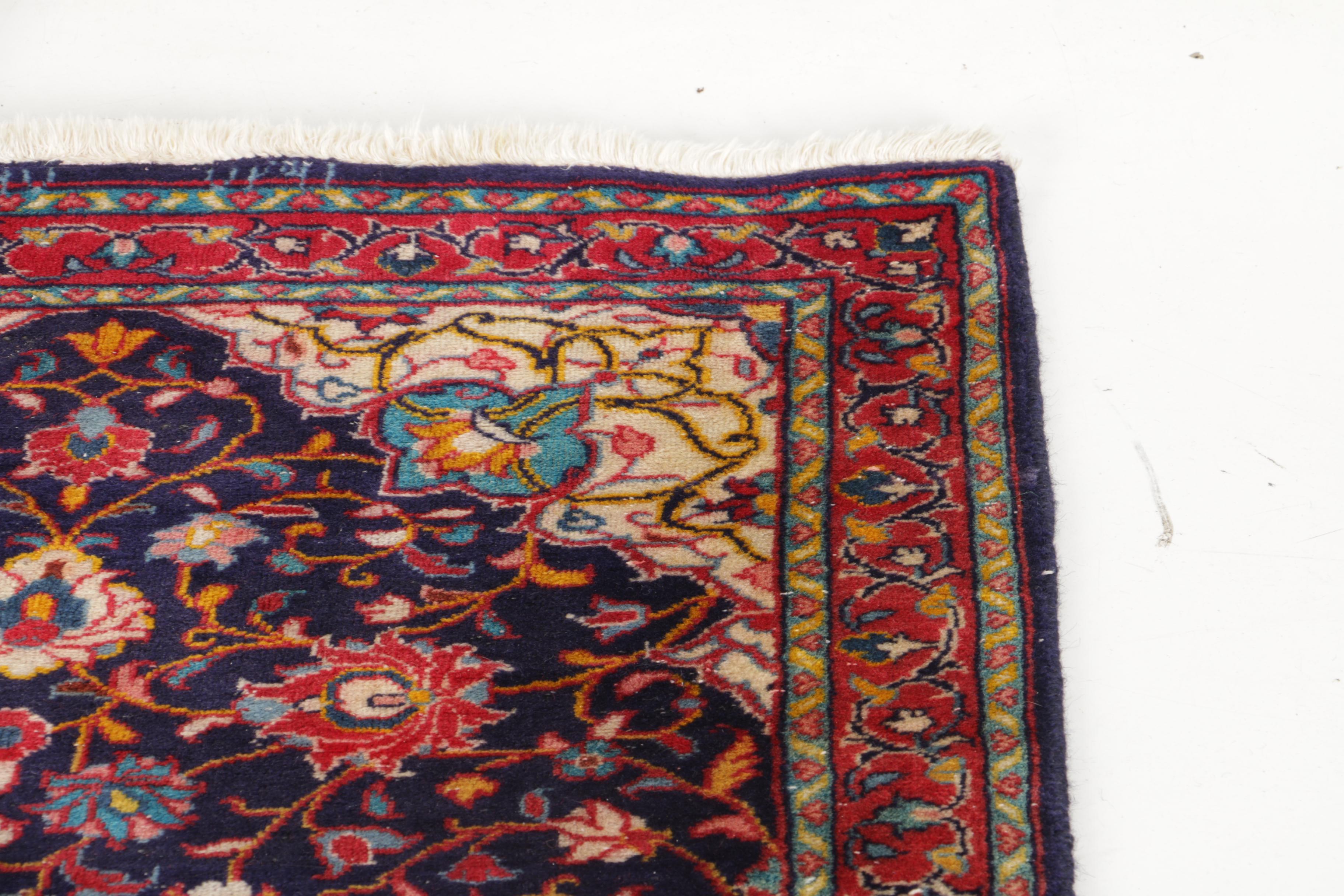 Hand-Knotted Markazi Mahal Rug Runner