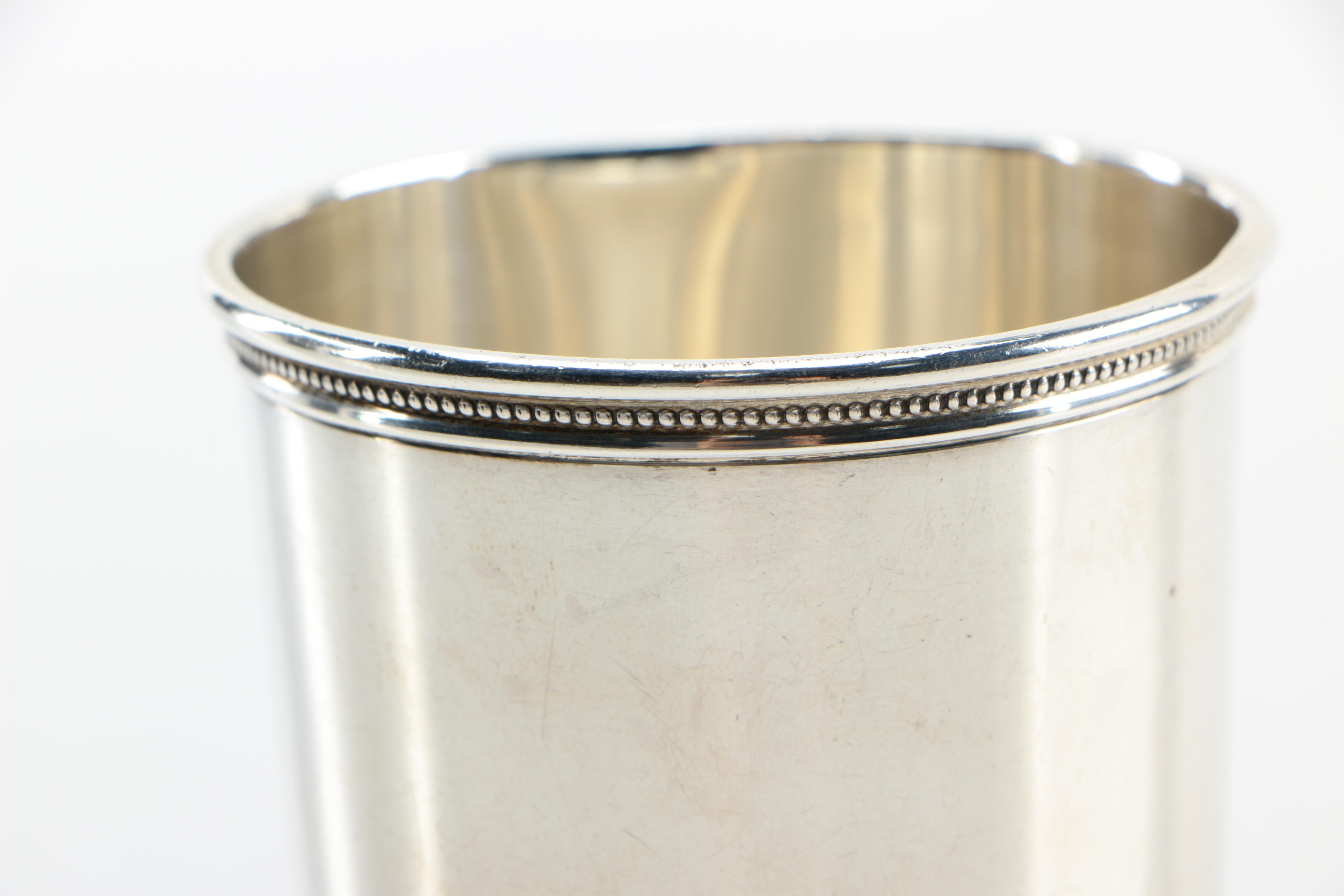 Mark J. Scearce Sterling Mint Julep Cup