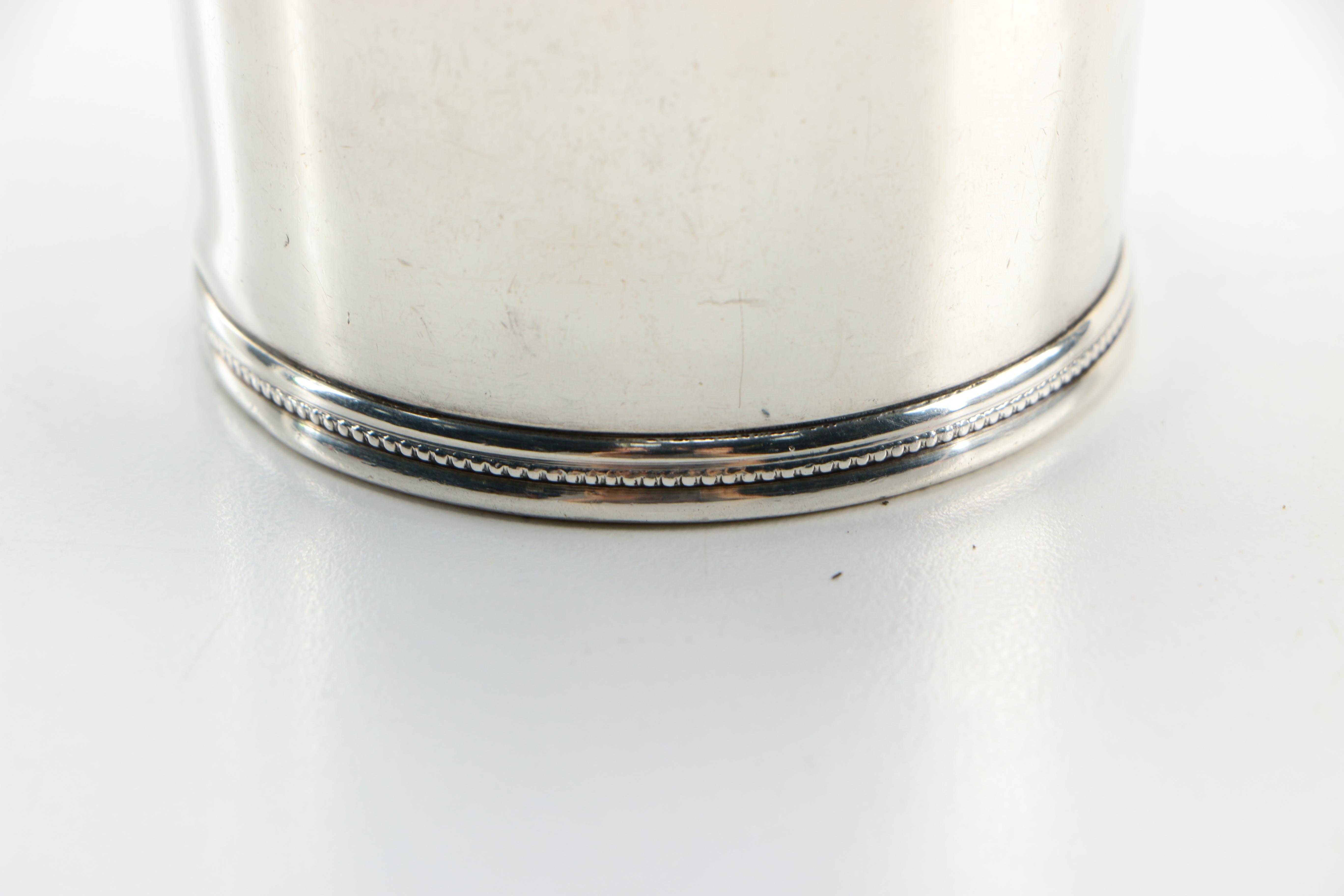 Mark J. Scearce Sterling Mint Julep Cup