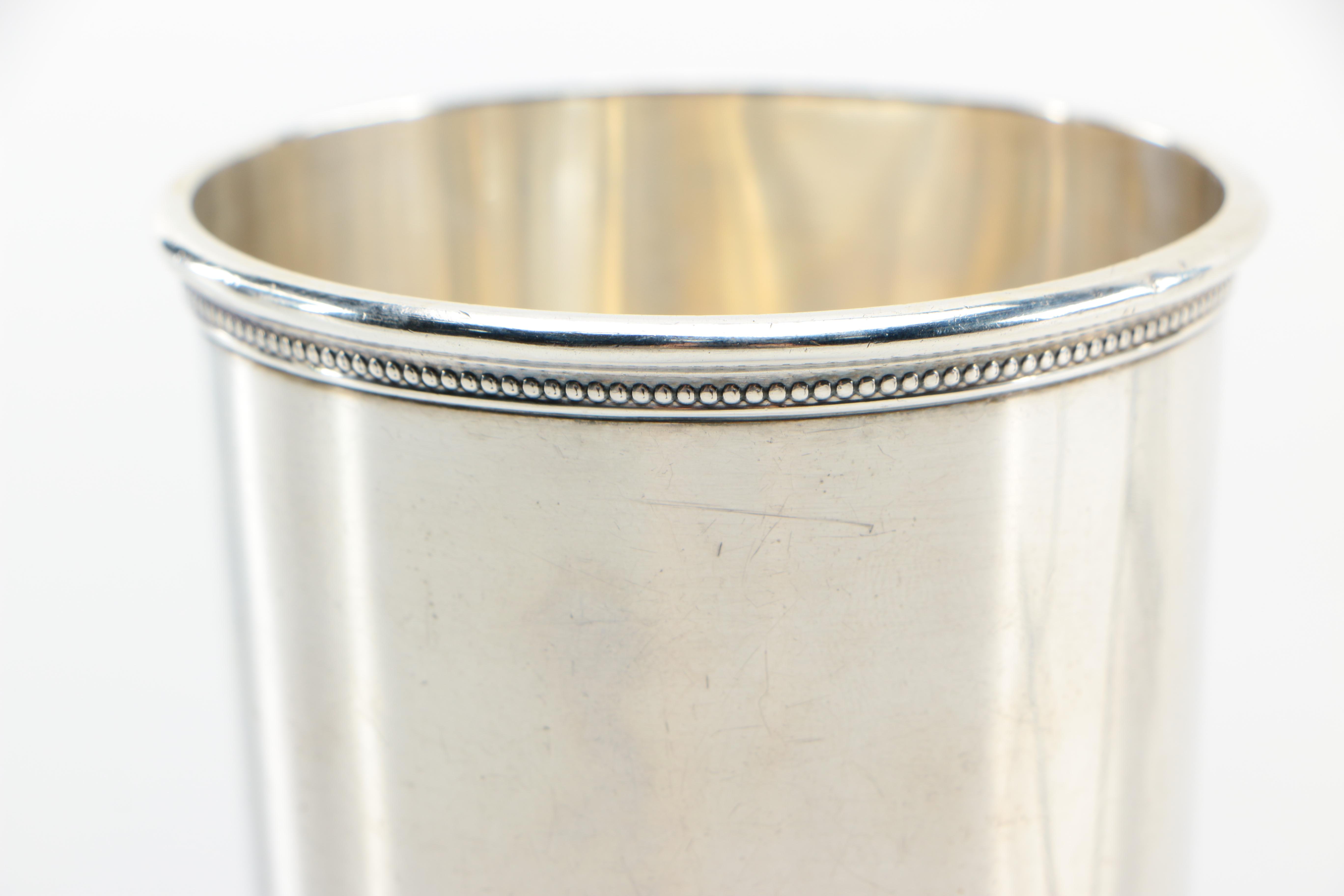 Mark J. Scearce Sterling Mint Julep Cup