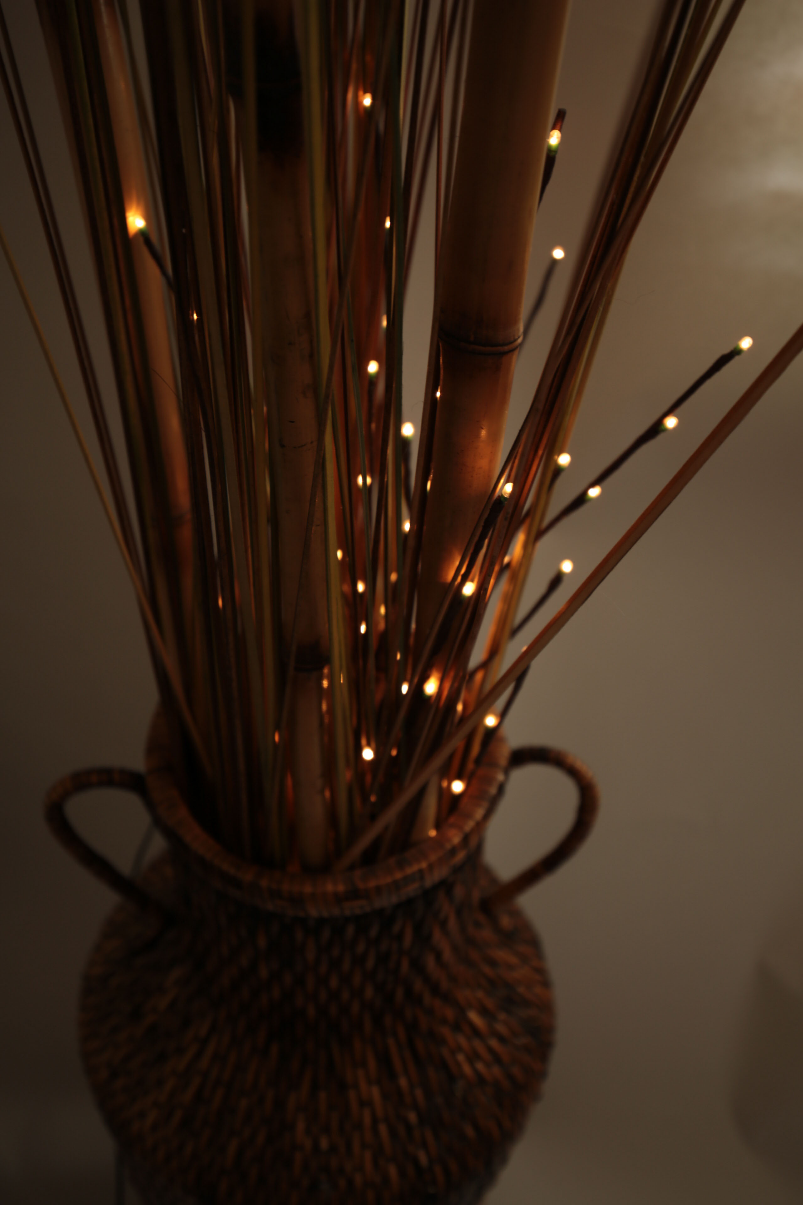 Rattan and Metal Pirvacy Screen and Baskets