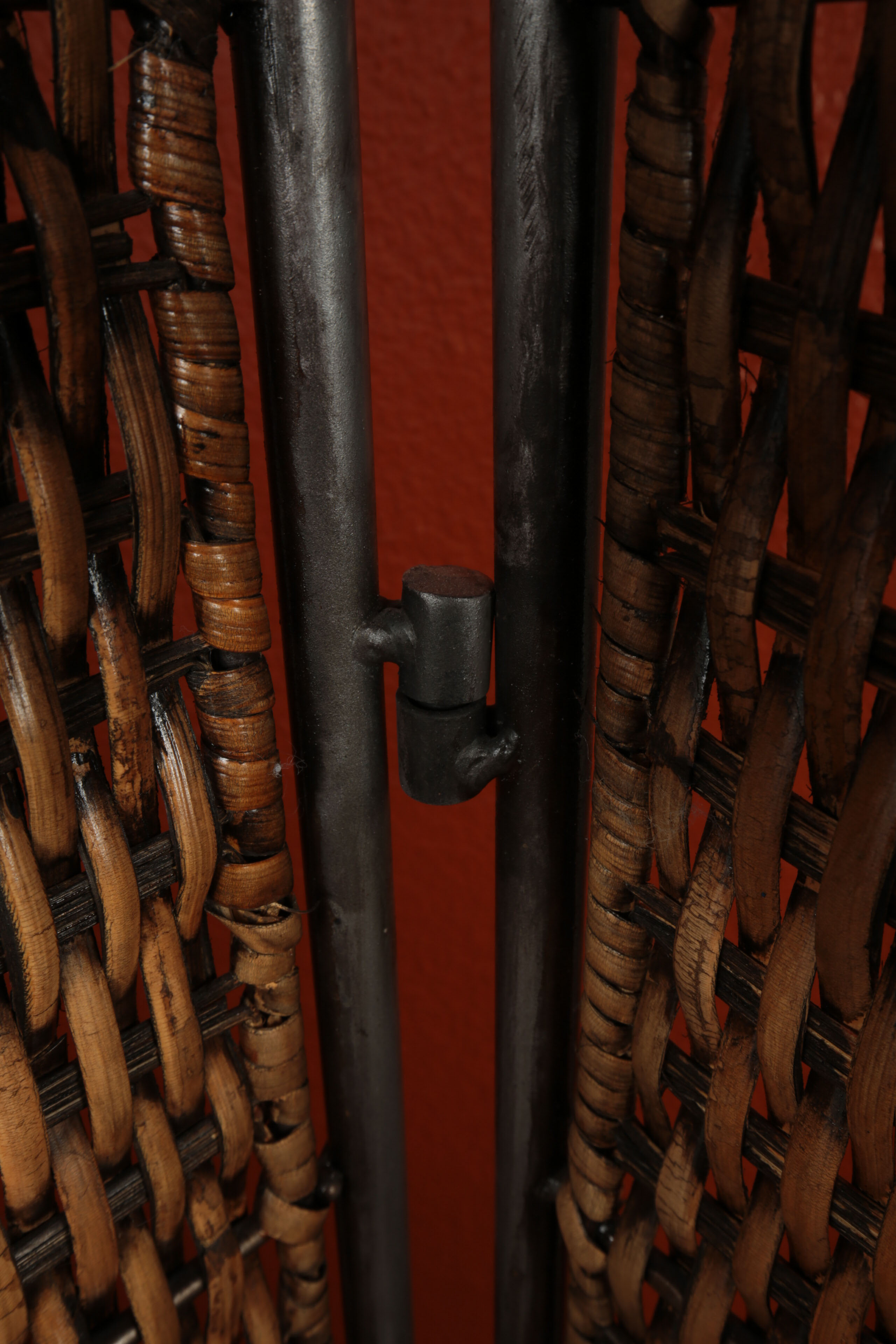 Rattan and Metal Pirvacy Screen and Baskets