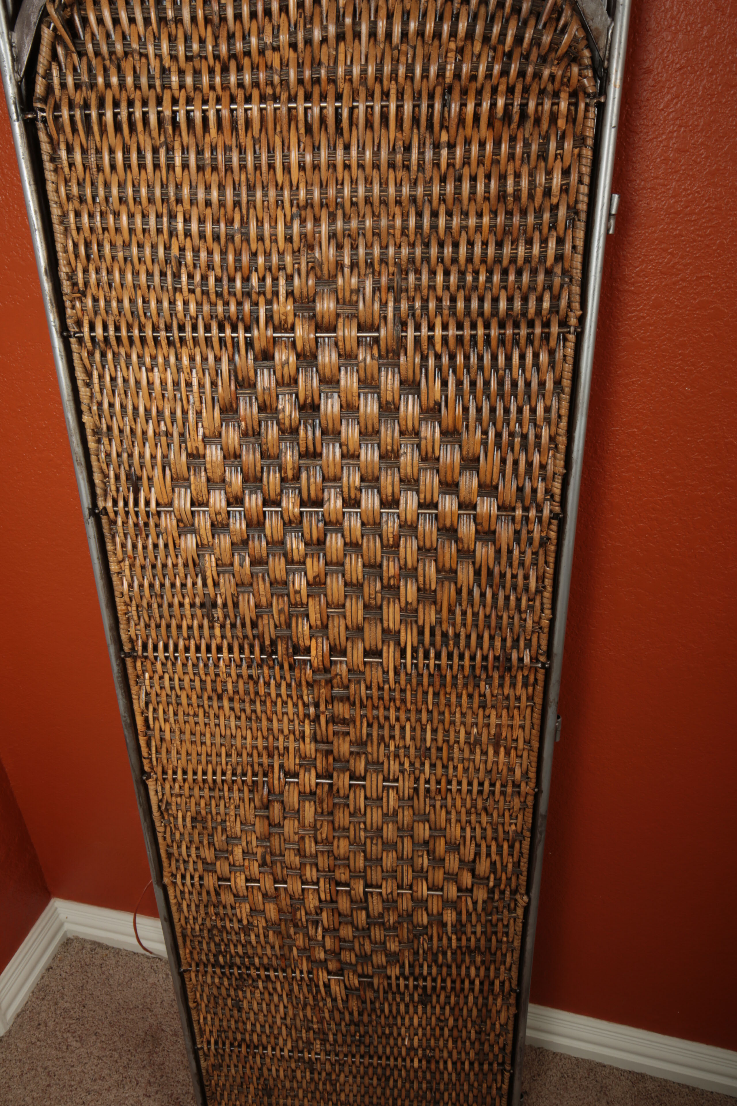 Rattan and Metal Pirvacy Screen and Baskets