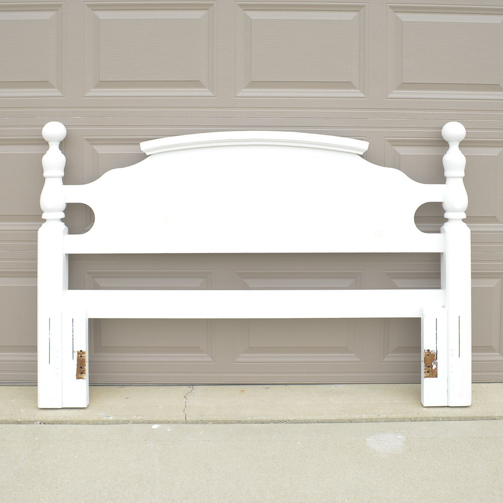 White-Painted Full/Queen Headboard