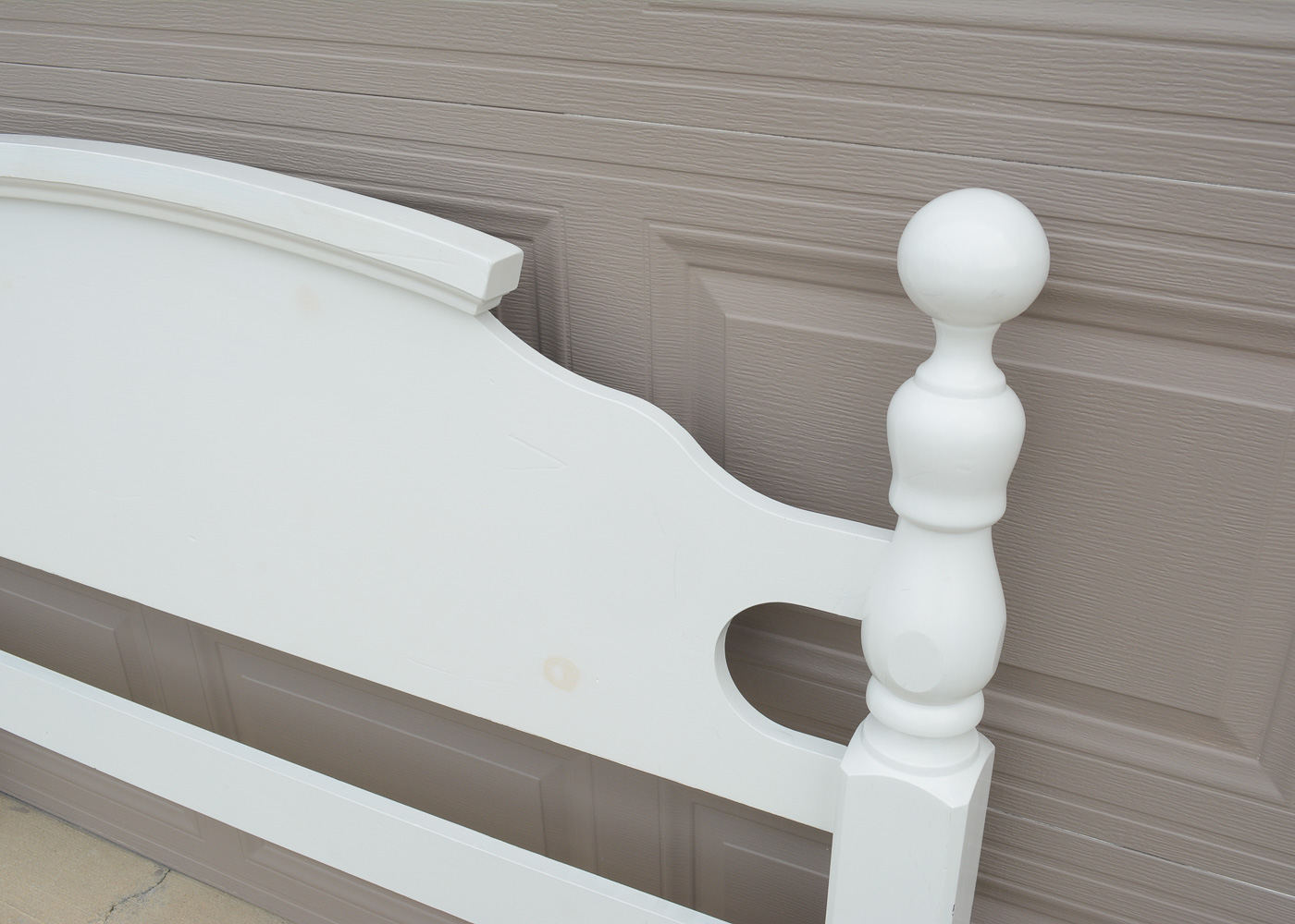 White-Painted Full/Queen Headboard