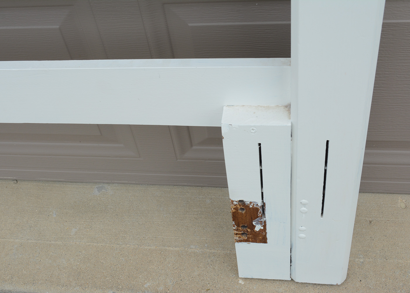 White-Painted Full/Queen Headboard